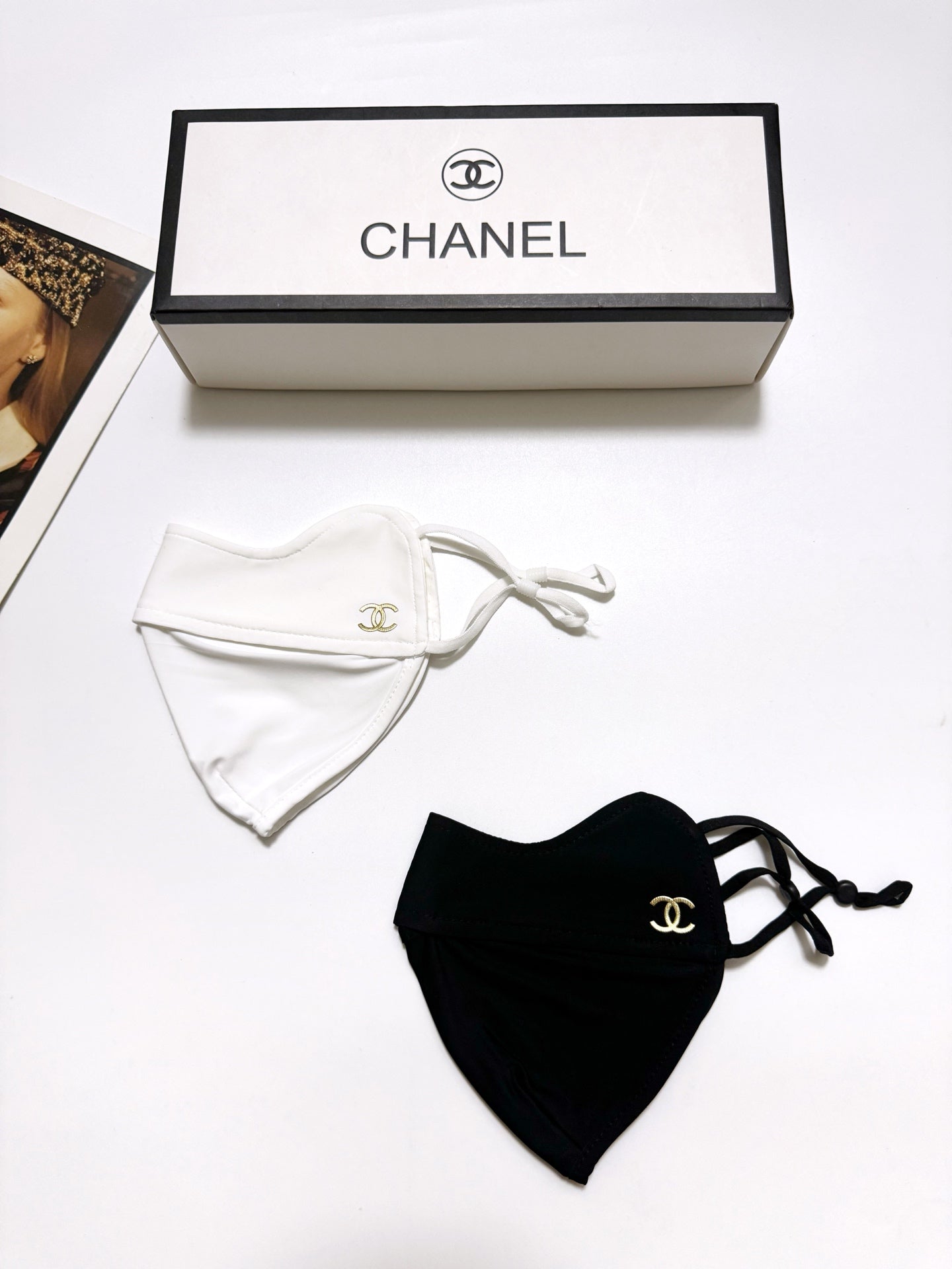 Classic letter logo ice silk sunscreen mask