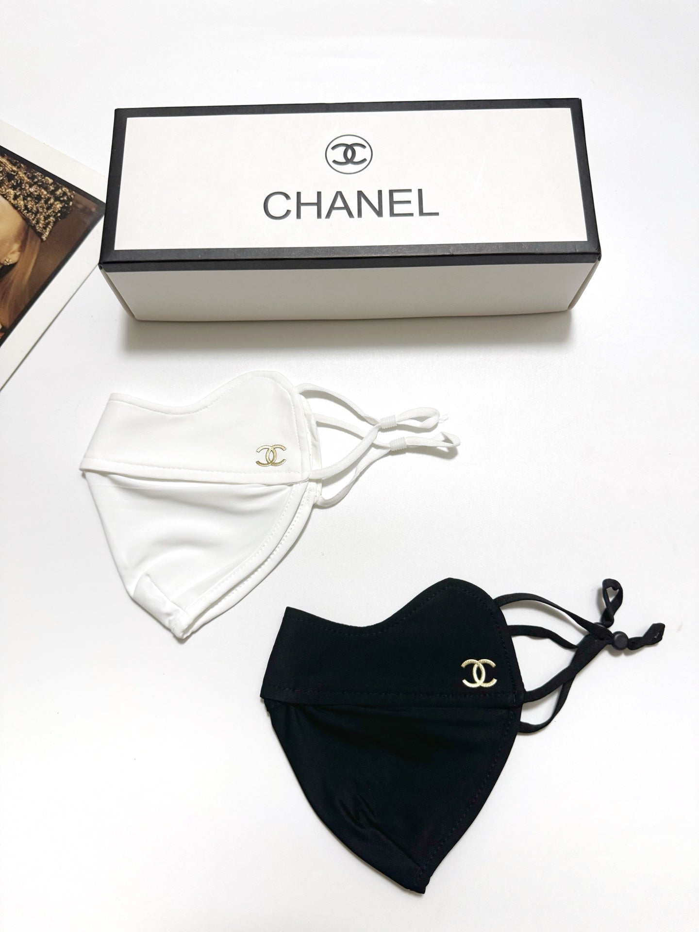 Classic letter logo ice silk sunscreen mask