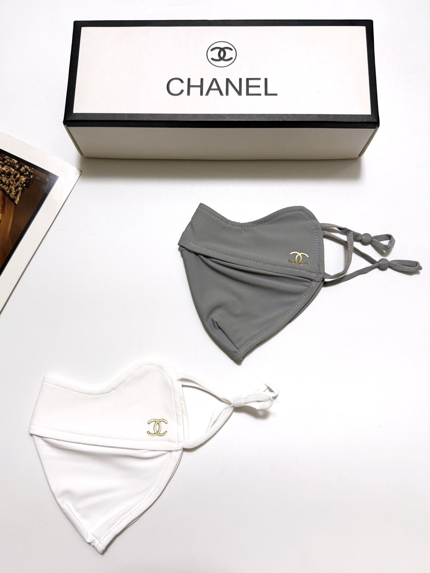 Classic letter logo ice silk sunscreen mask