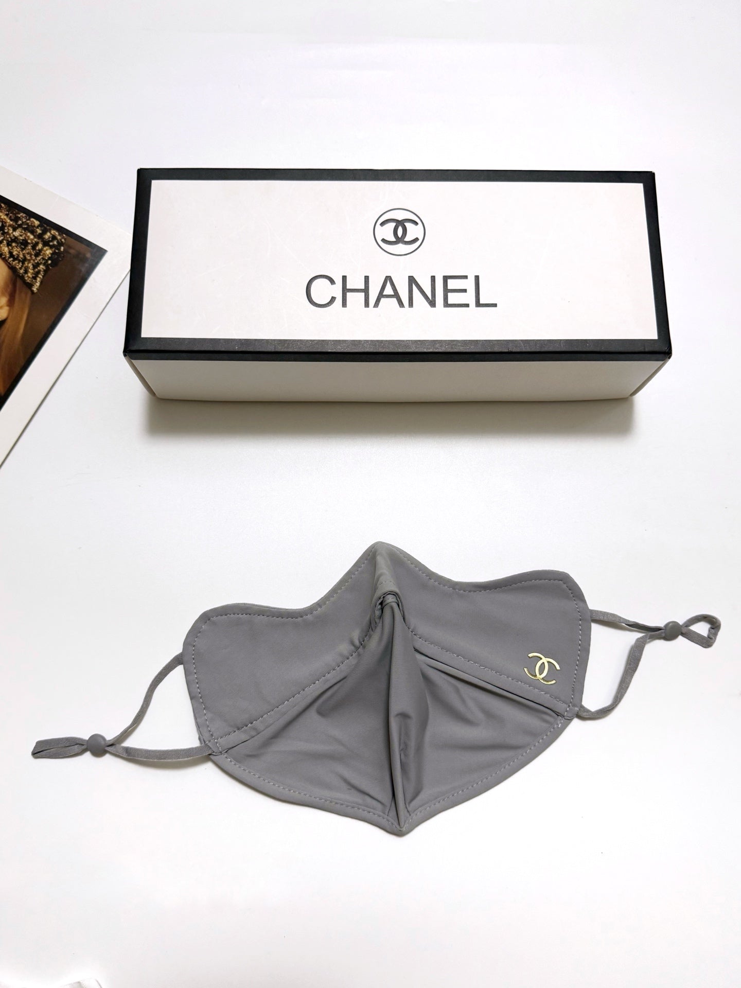 Classic letter logo ice silk sunscreen mask