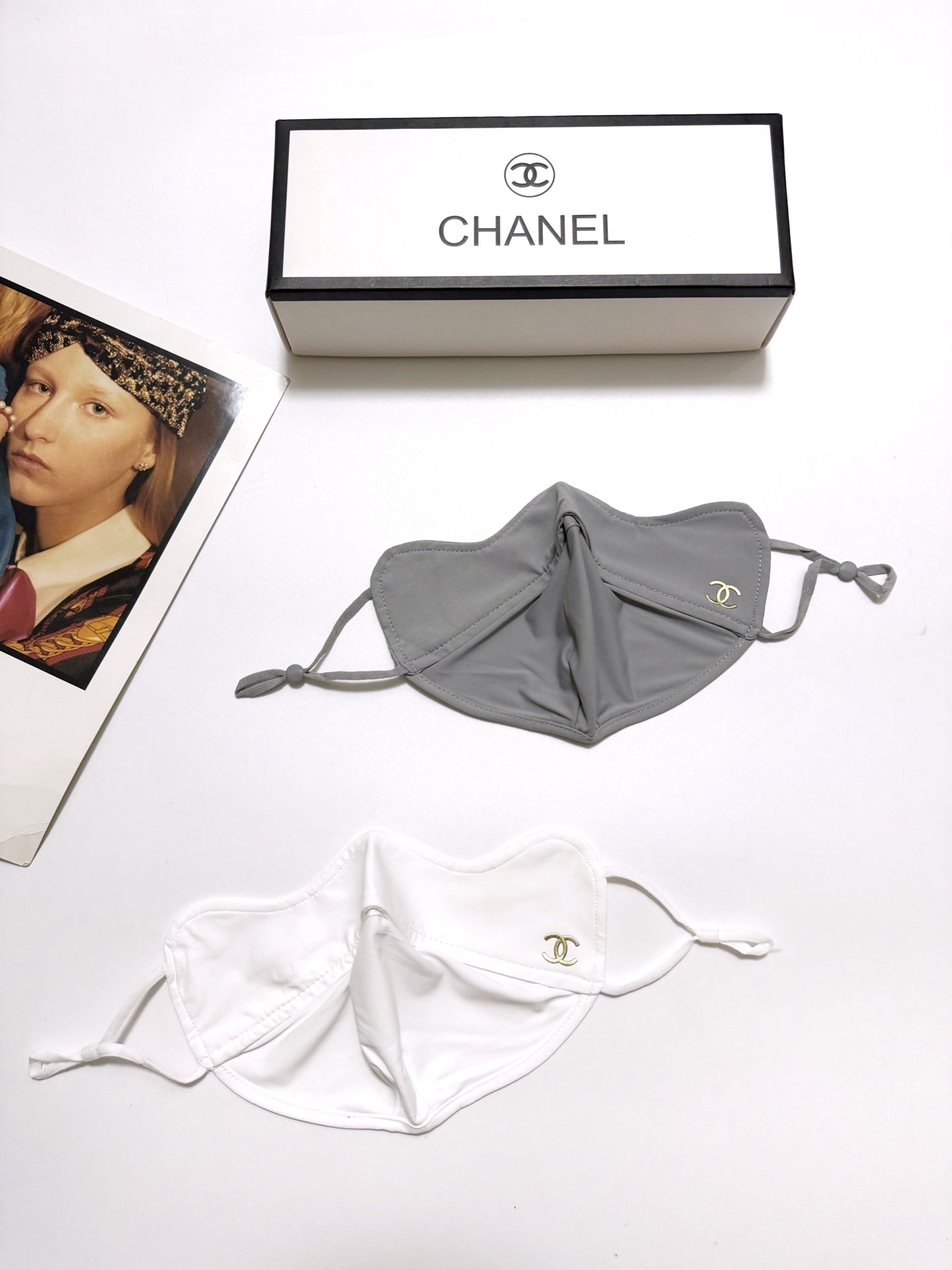 Classic letter logo ice silk sunscreen mask