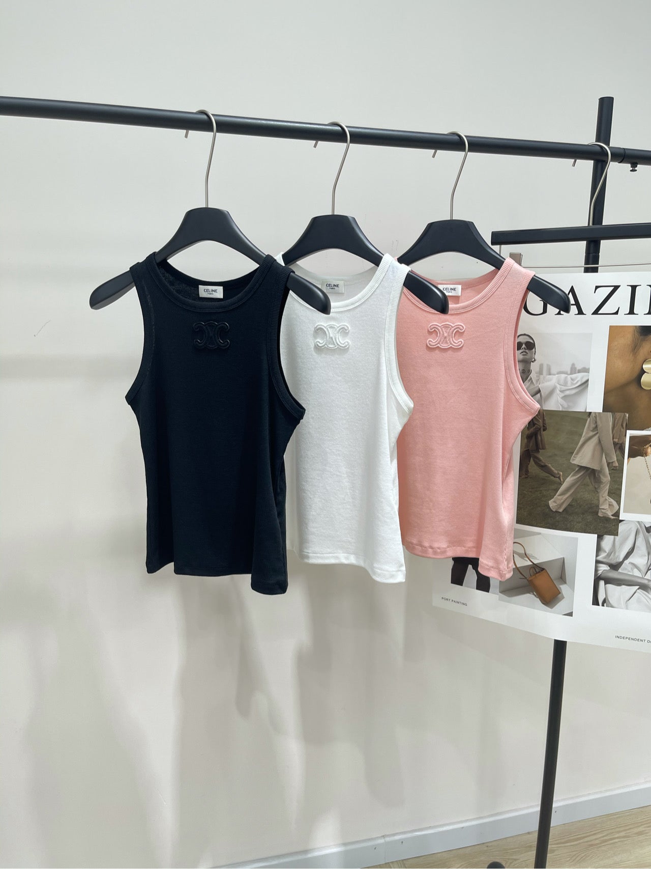 Classic tricolor logo vest