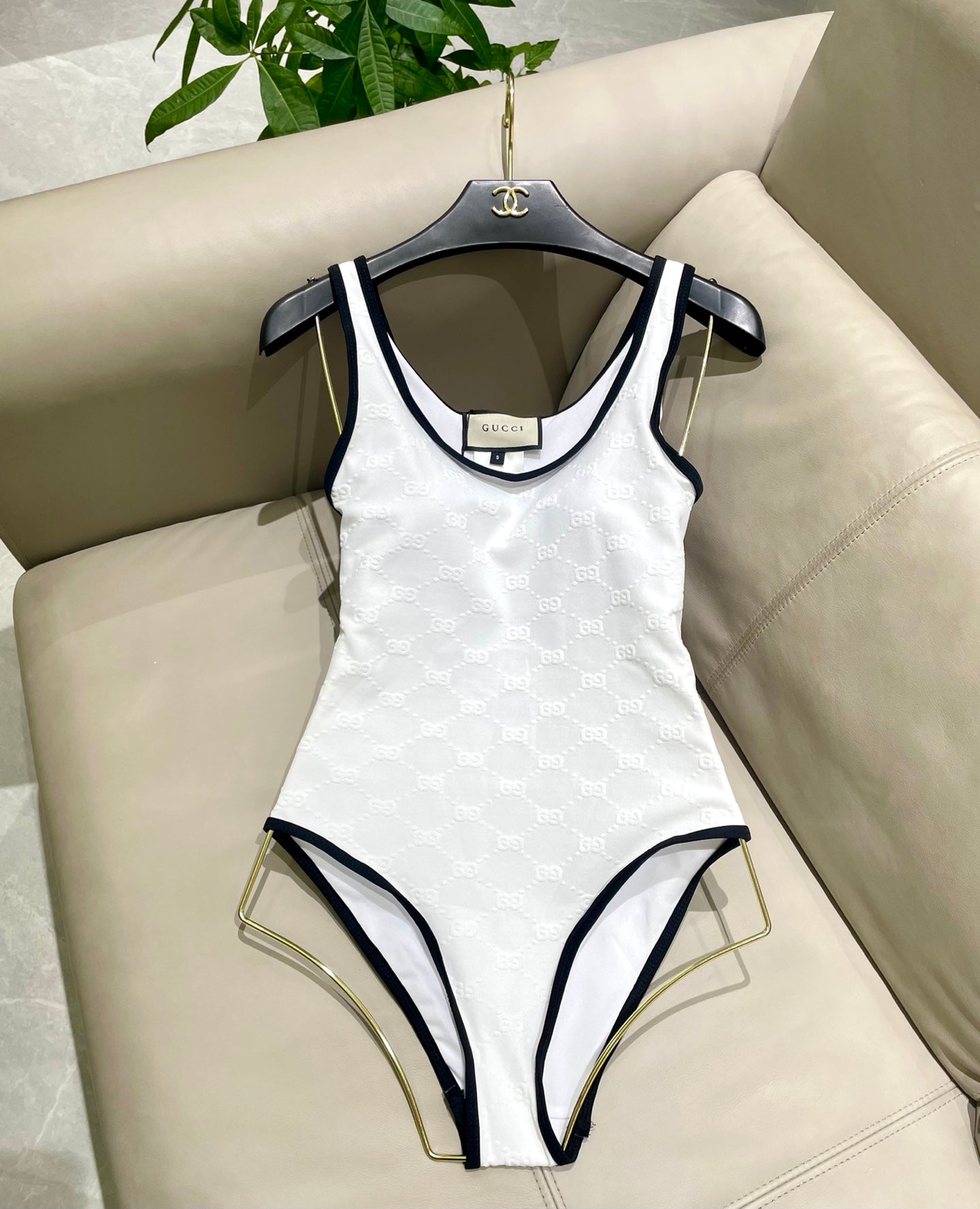 New jacquard one-piece swimsuit