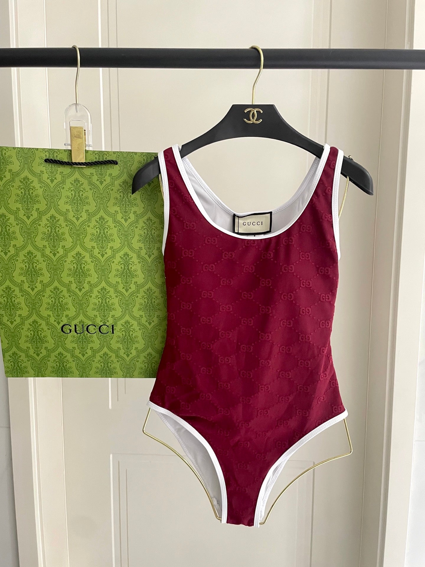 New jacquard one-piece swimsuit
