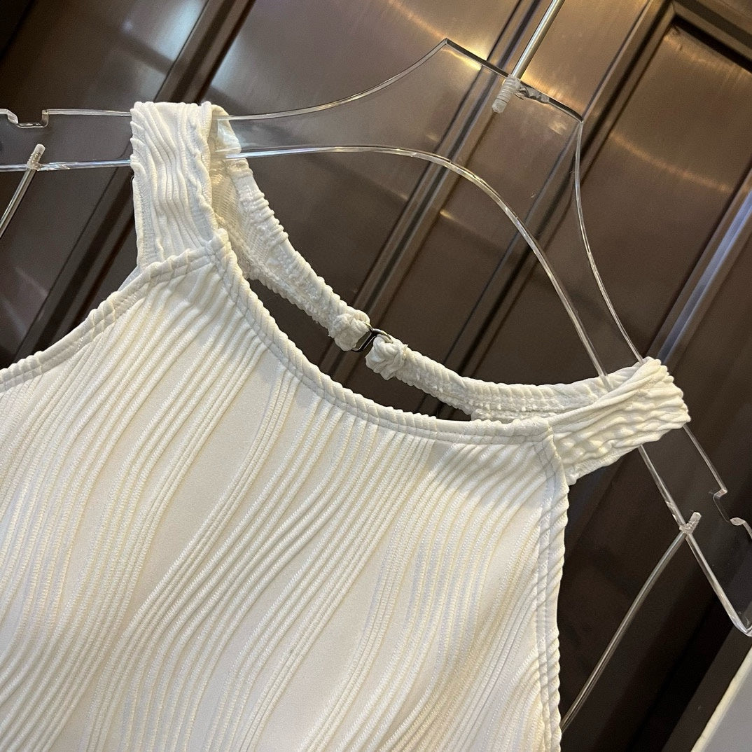 C 25 New Premium White One-piece Swimsuit