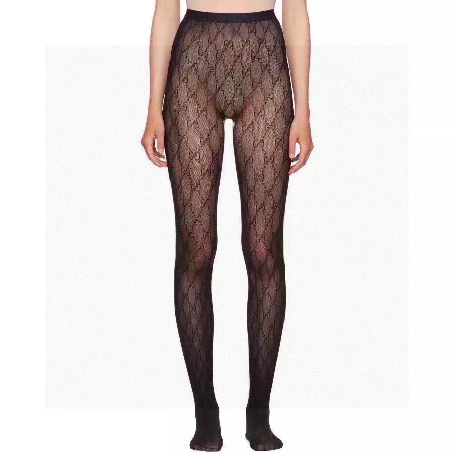 G Logo waist mesh pantyhose