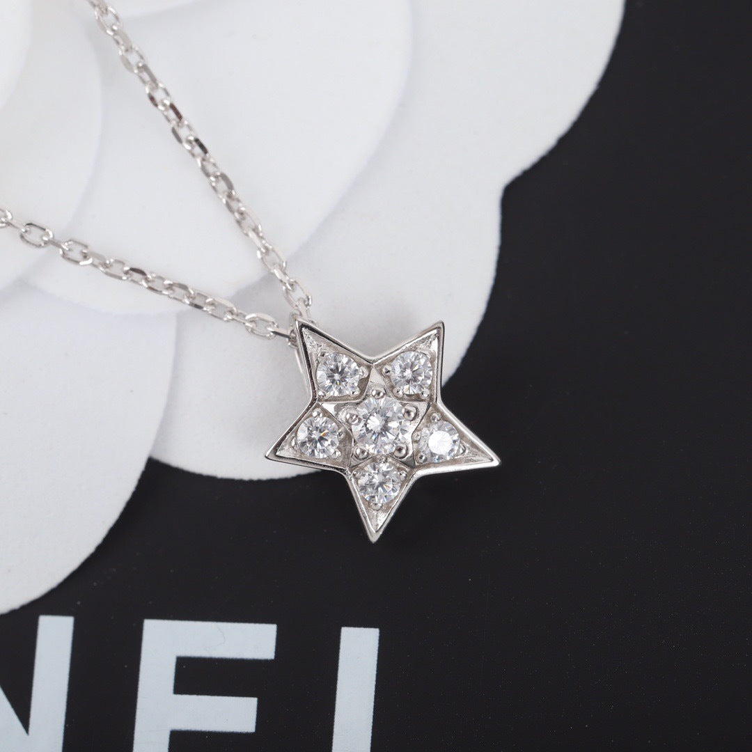 C 25 Diamond Pentagram Necklace