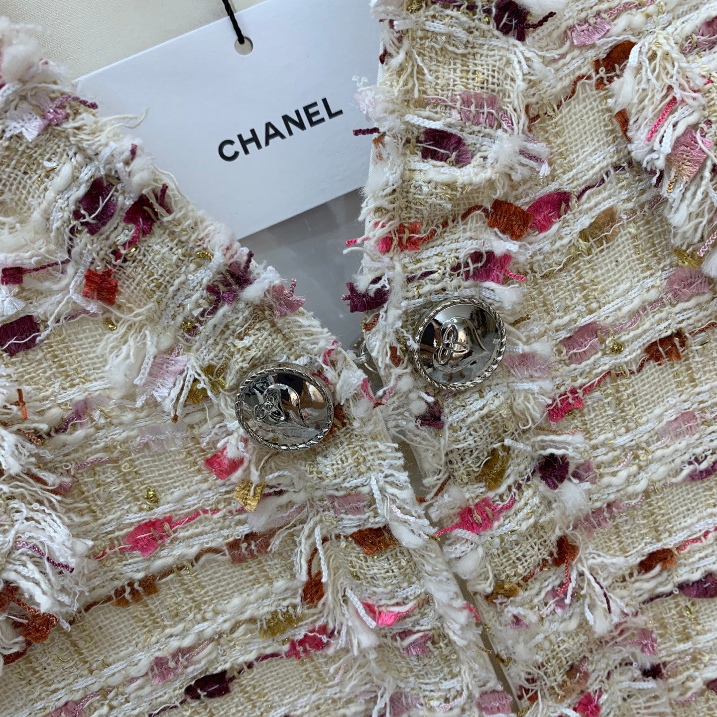 C 25 Colorful tweed woven short coat