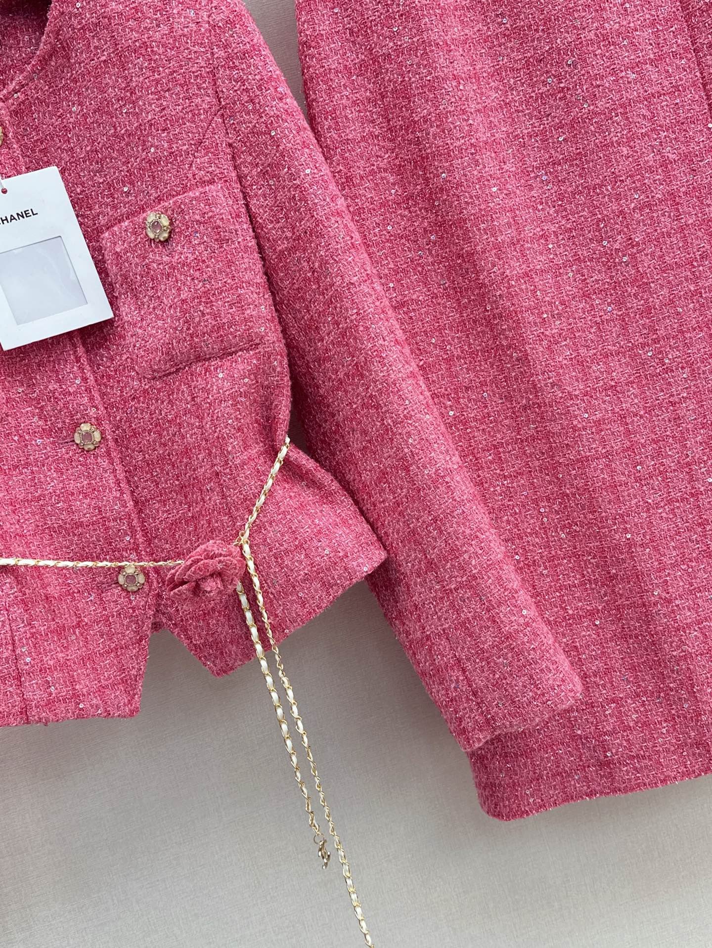 C 25 Flower waist chain skirt jacket suit