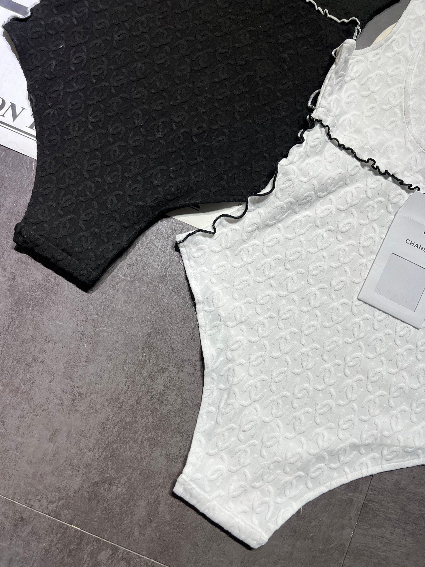 C 25 Black Full Logo Bottom One-piece Swimsuit Shipping