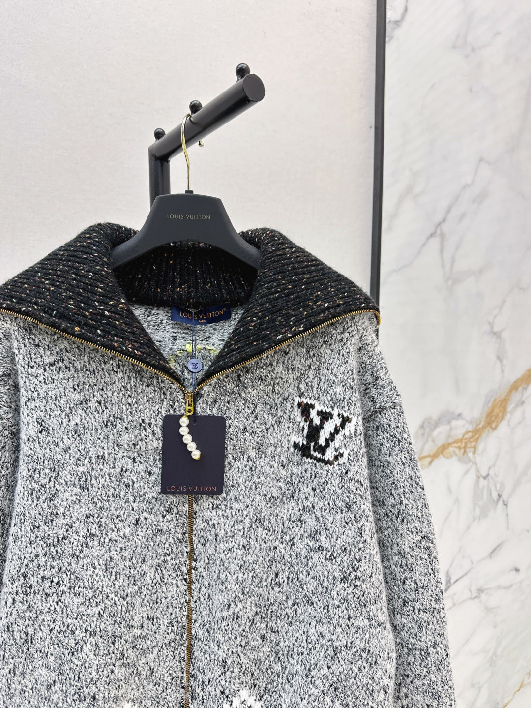 L 25 Jacquard heavy-duty zipper jacket