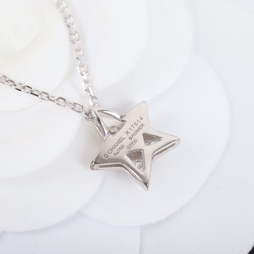 C 25 Diamond Pentagram Necklace