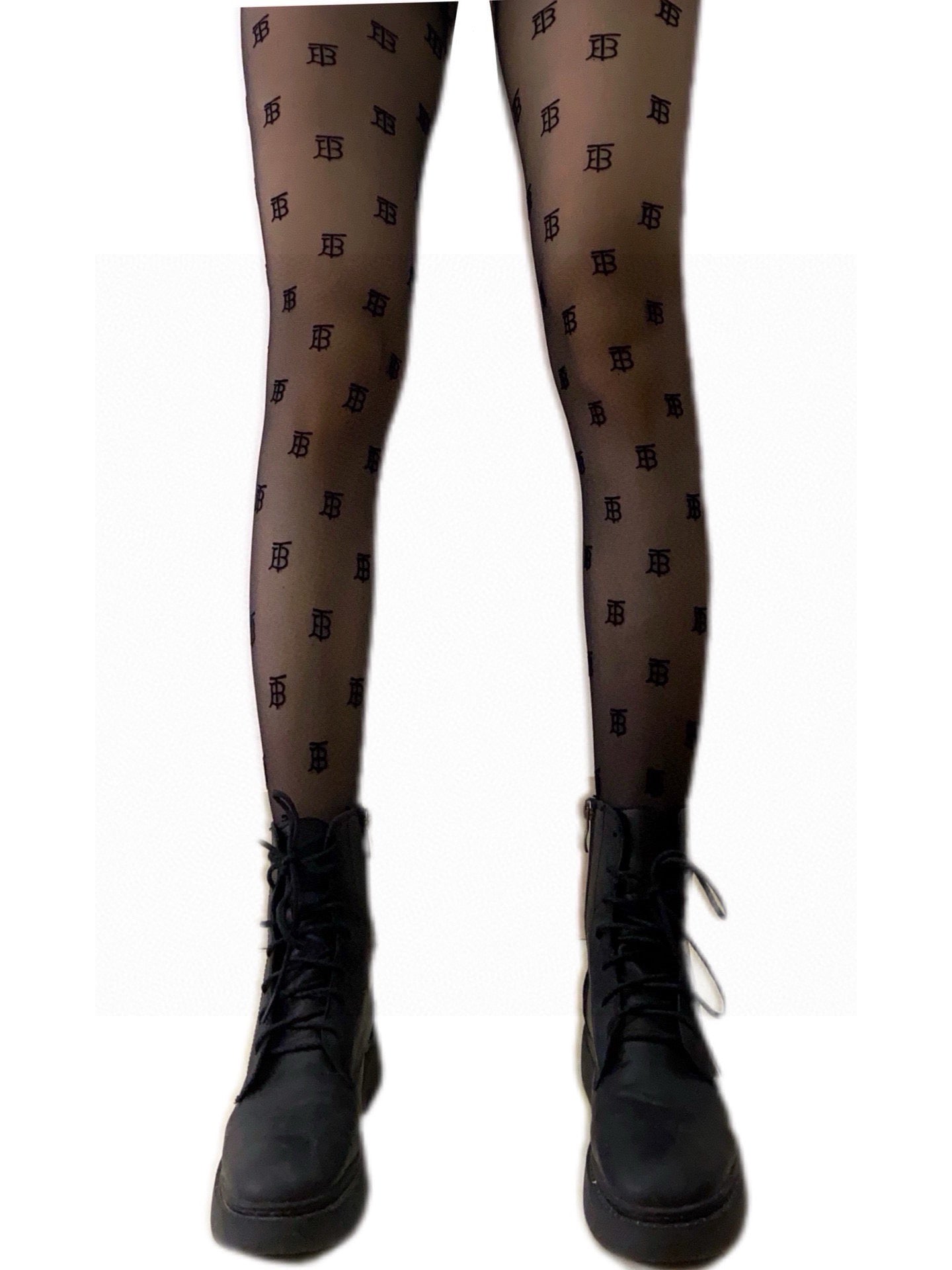 Bru Classic flocked letter stockings