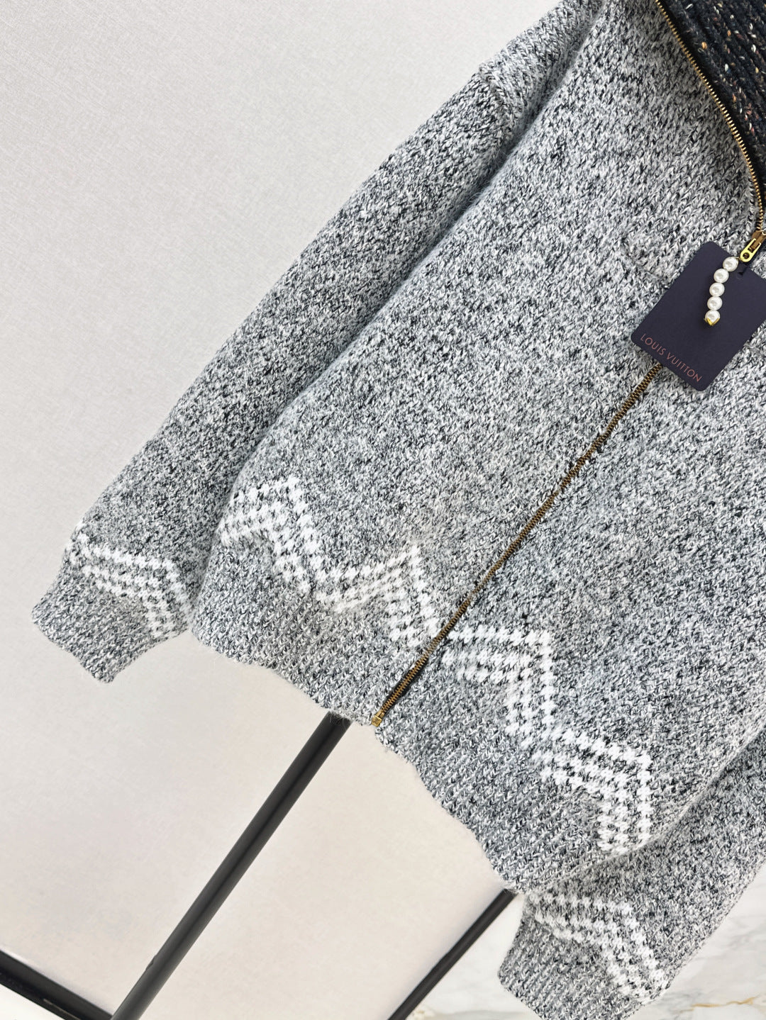 L 25 Jacquard heavy-duty zipper jacket