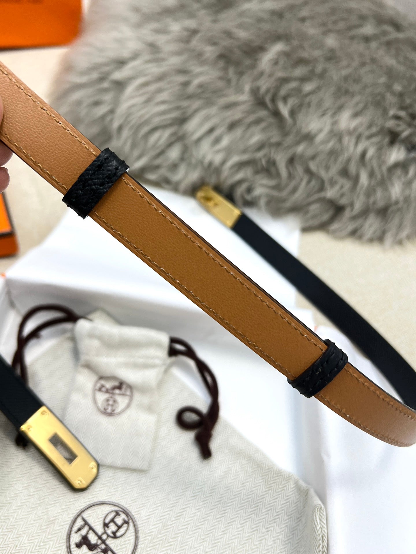 1.8MM Kelly Rose Gold Buckle Belt