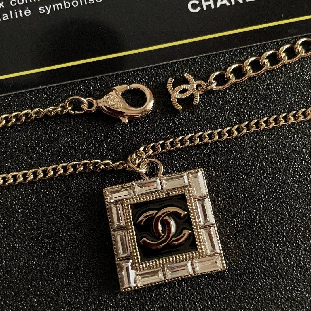 C 25 Square Logo Necklace