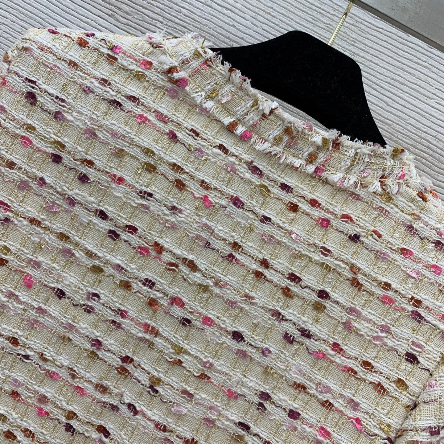 C 25 Colorful tweed woven short coat