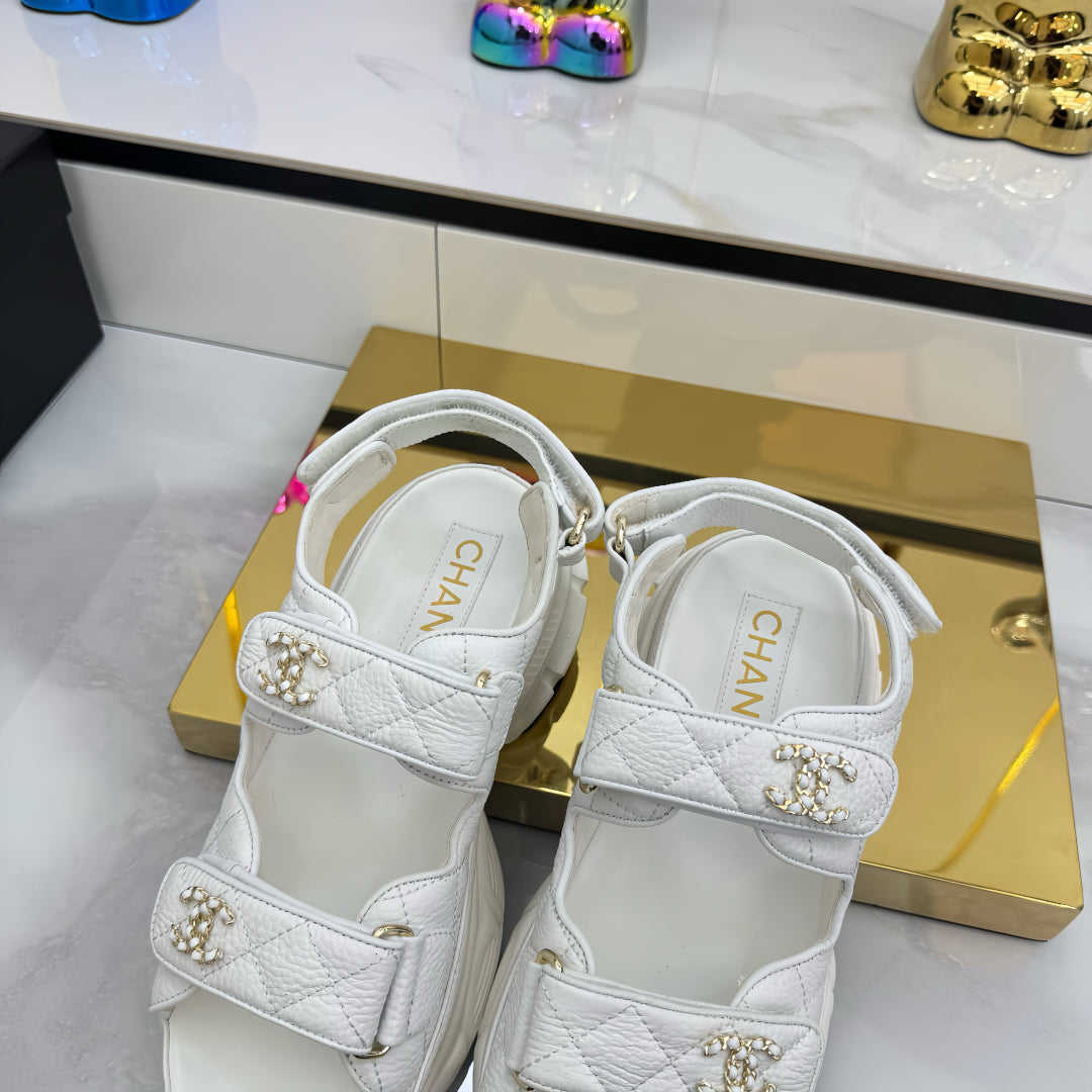 C 25 Velcro Slippers Casual Beach Shoes