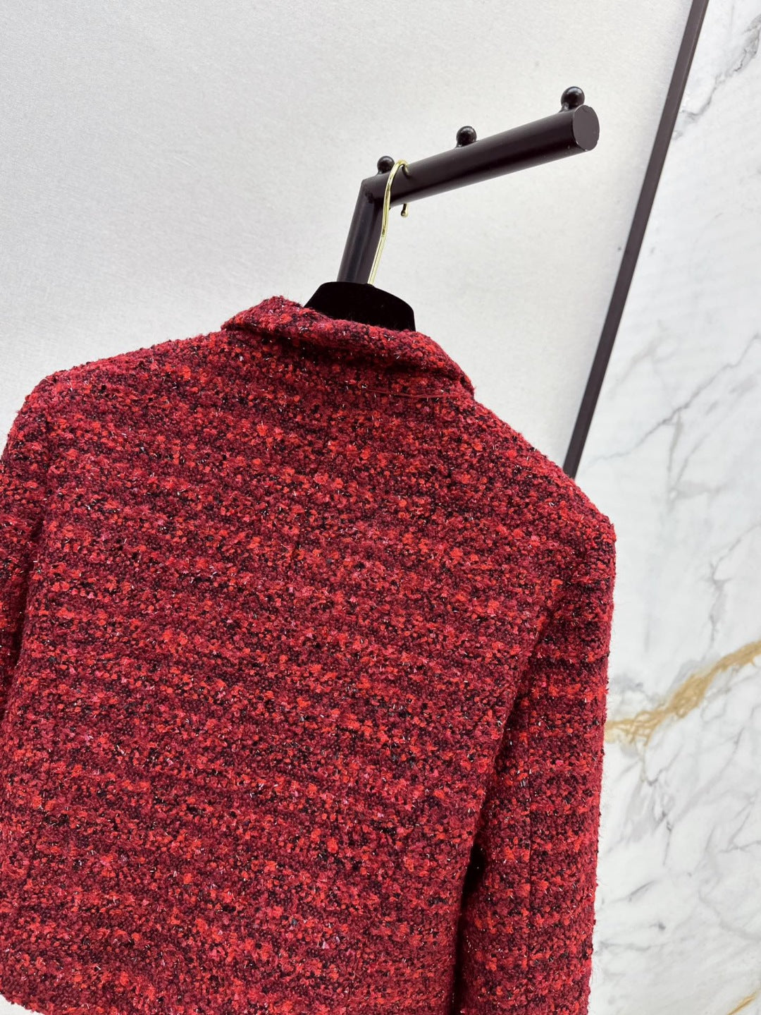C 25 Christmas Red Knitted Jacket