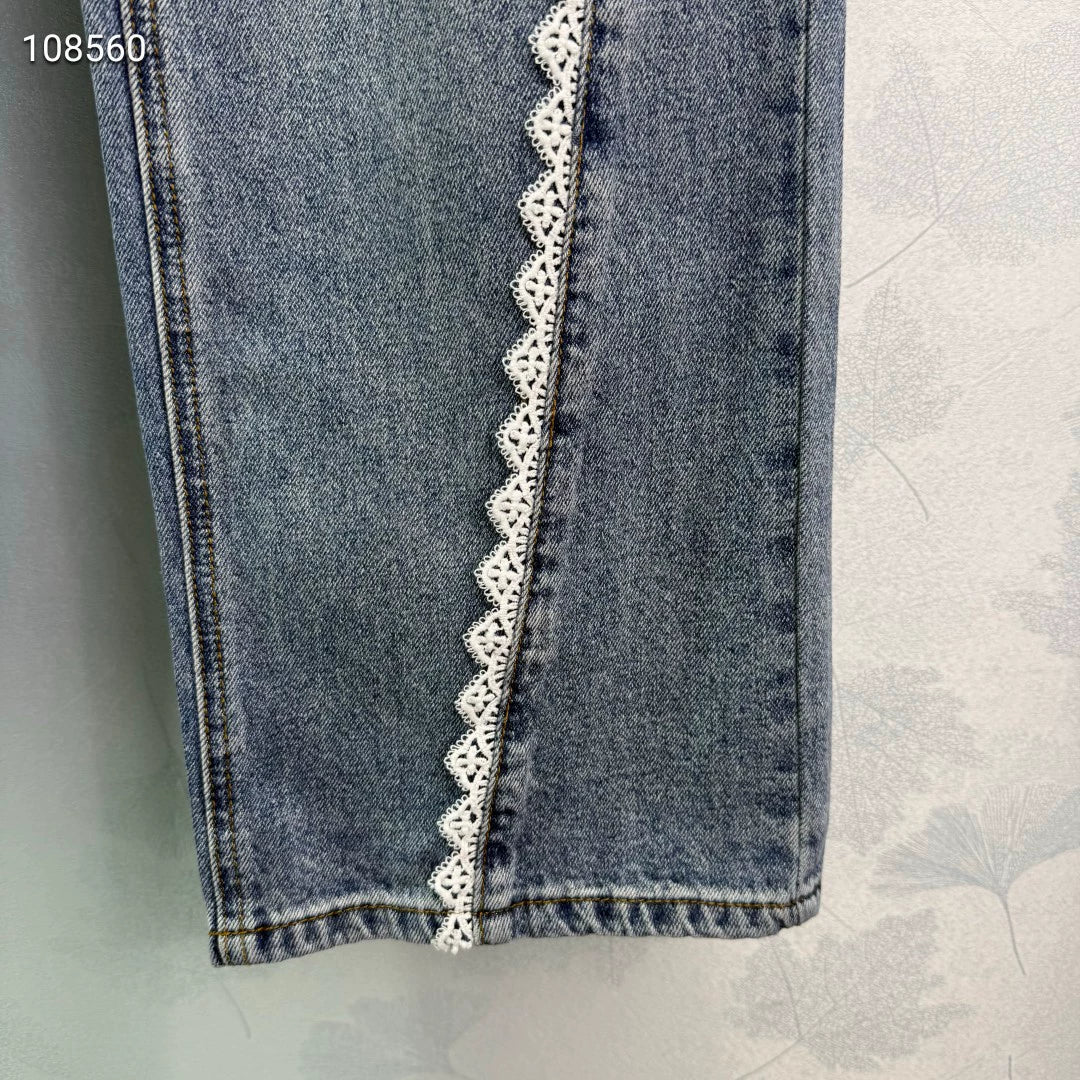 C 25 Lace panel jeans