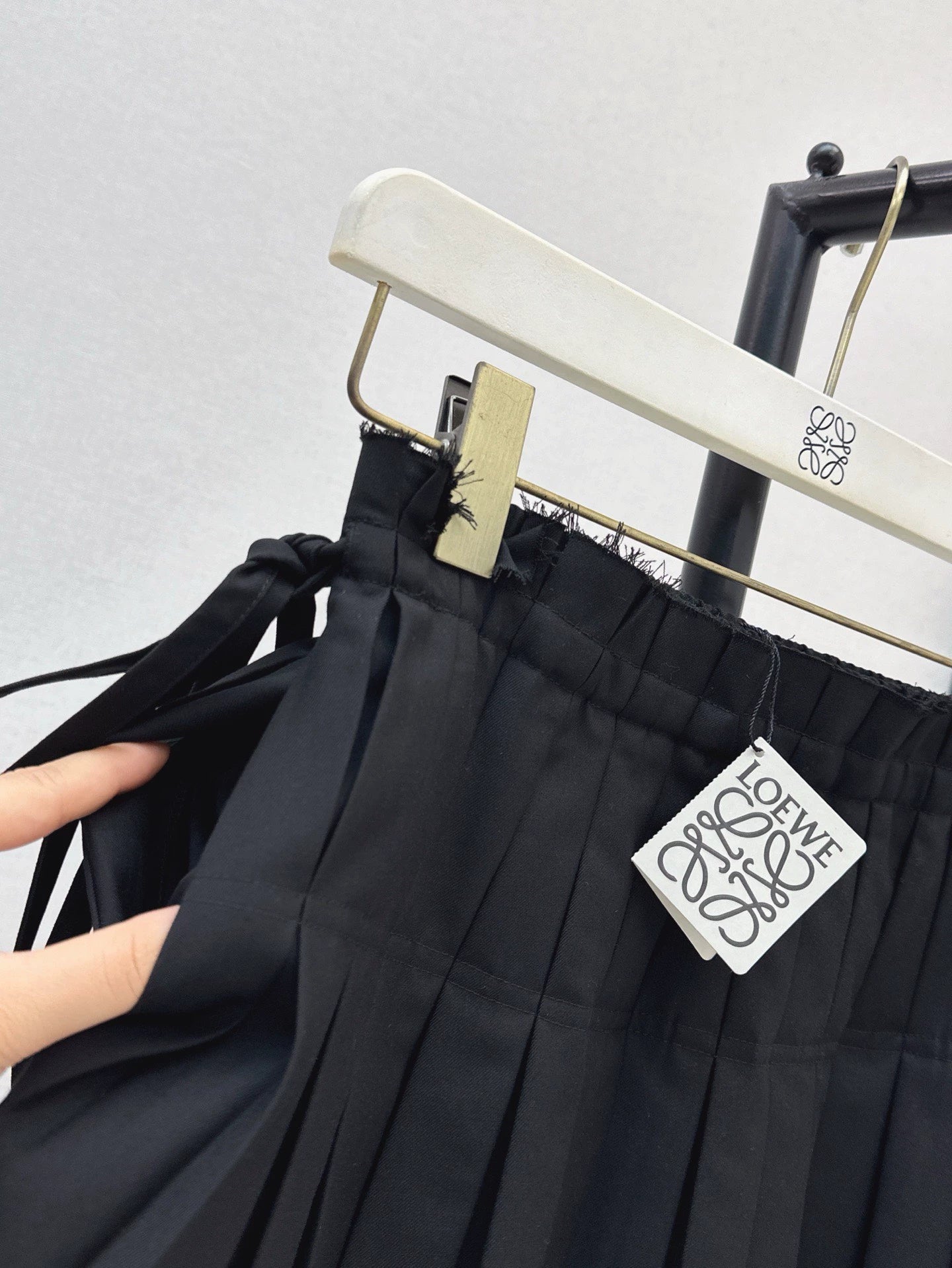 Lo 25 Spring/Summer newest style patchwork pressed pleated skirt hem half skirt