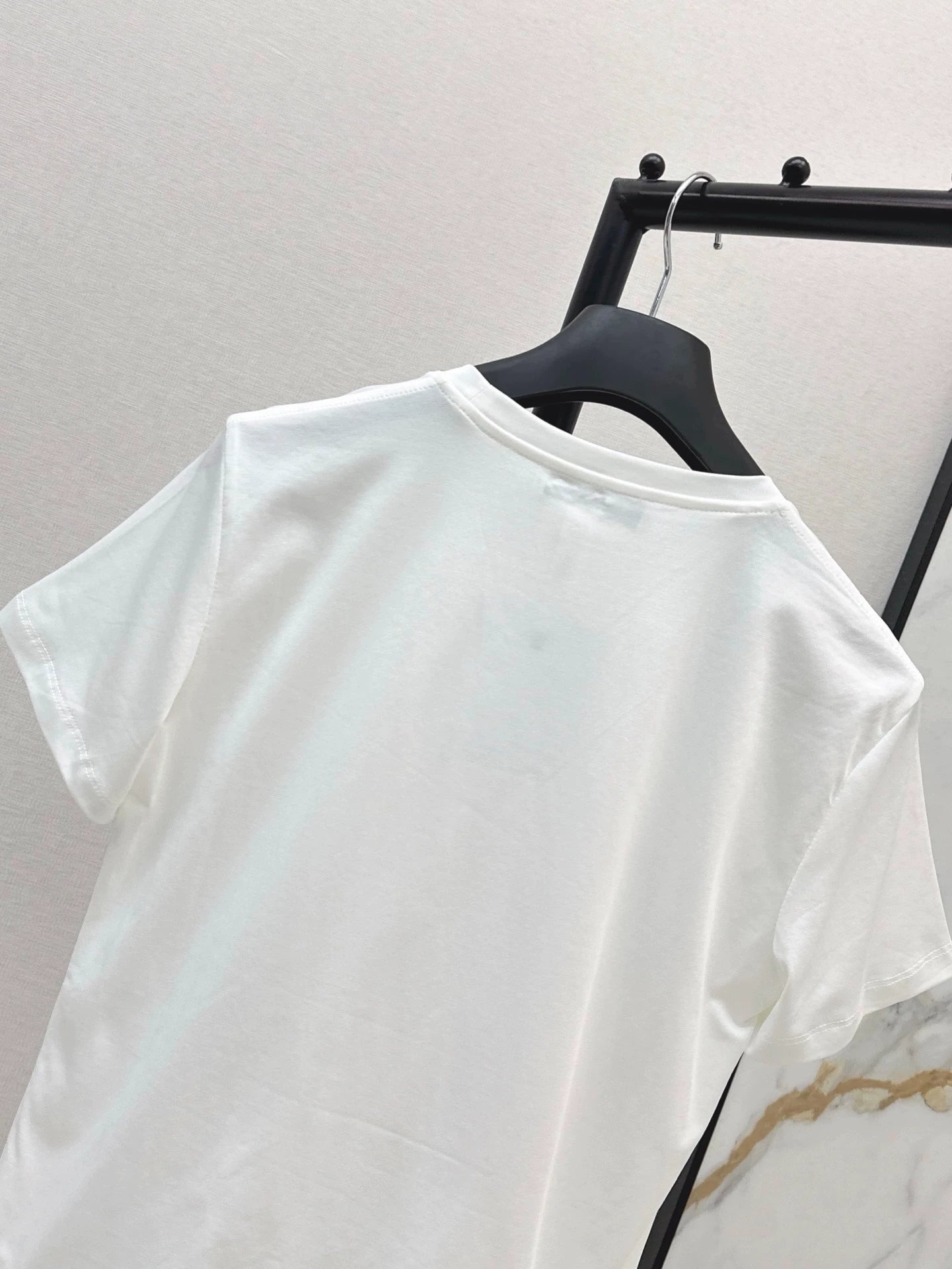D 25 New Loose Shanghai City Painting Short Sleeve
