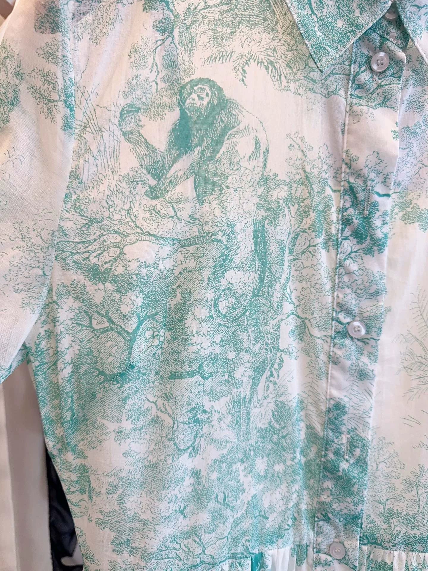 D 25 New Jungle Animal Print Short Sleeve Long Dresses