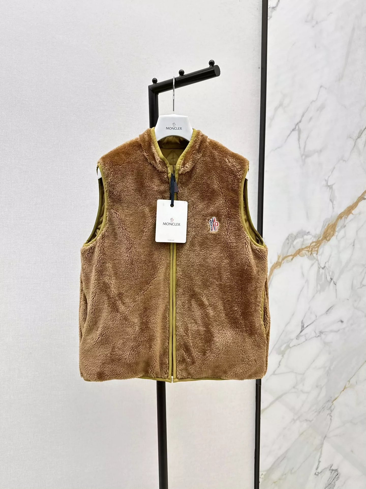 MON 25 New double-sided plush down vest jacket