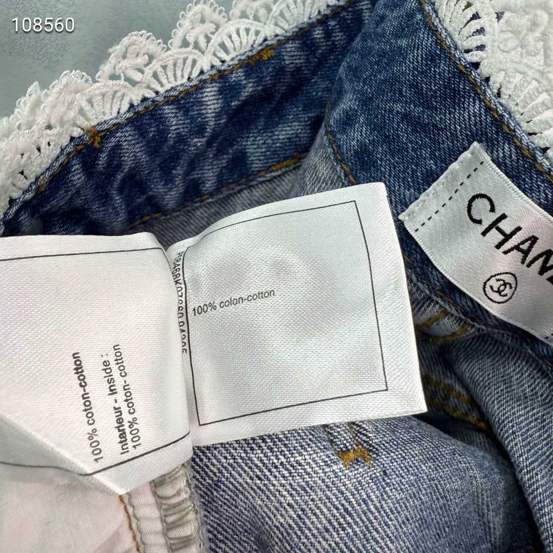 C 25 Lace panel jeans