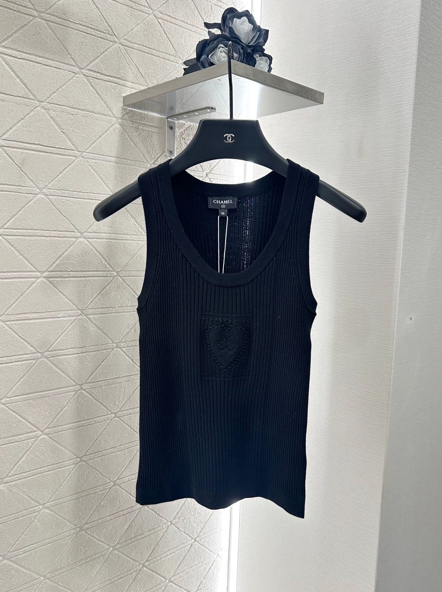 C 25 autumn and winter new product heart logo intarsia knitted vest