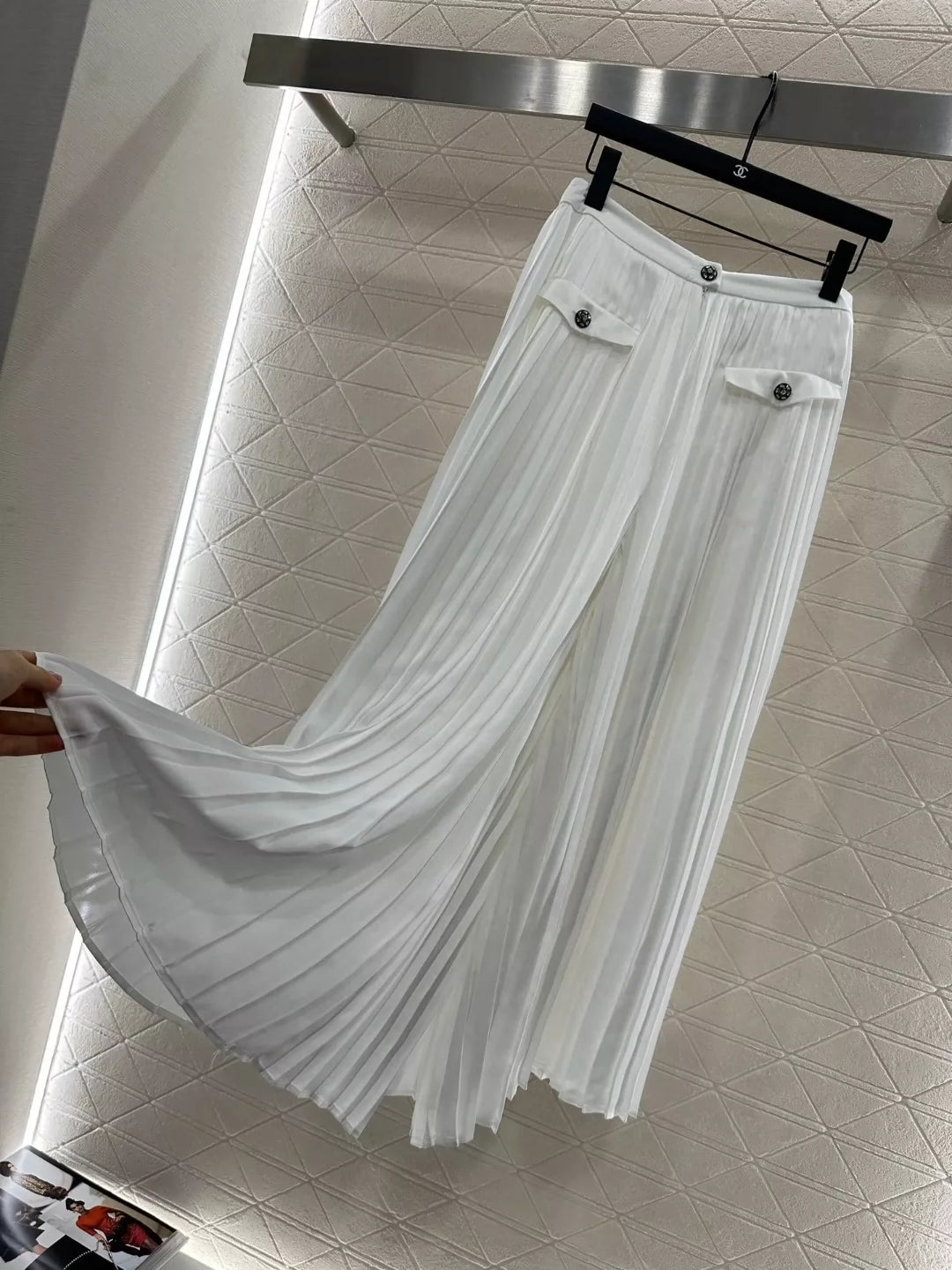 C 25 Early Autumn New Style Temperament Pleated Trousers
