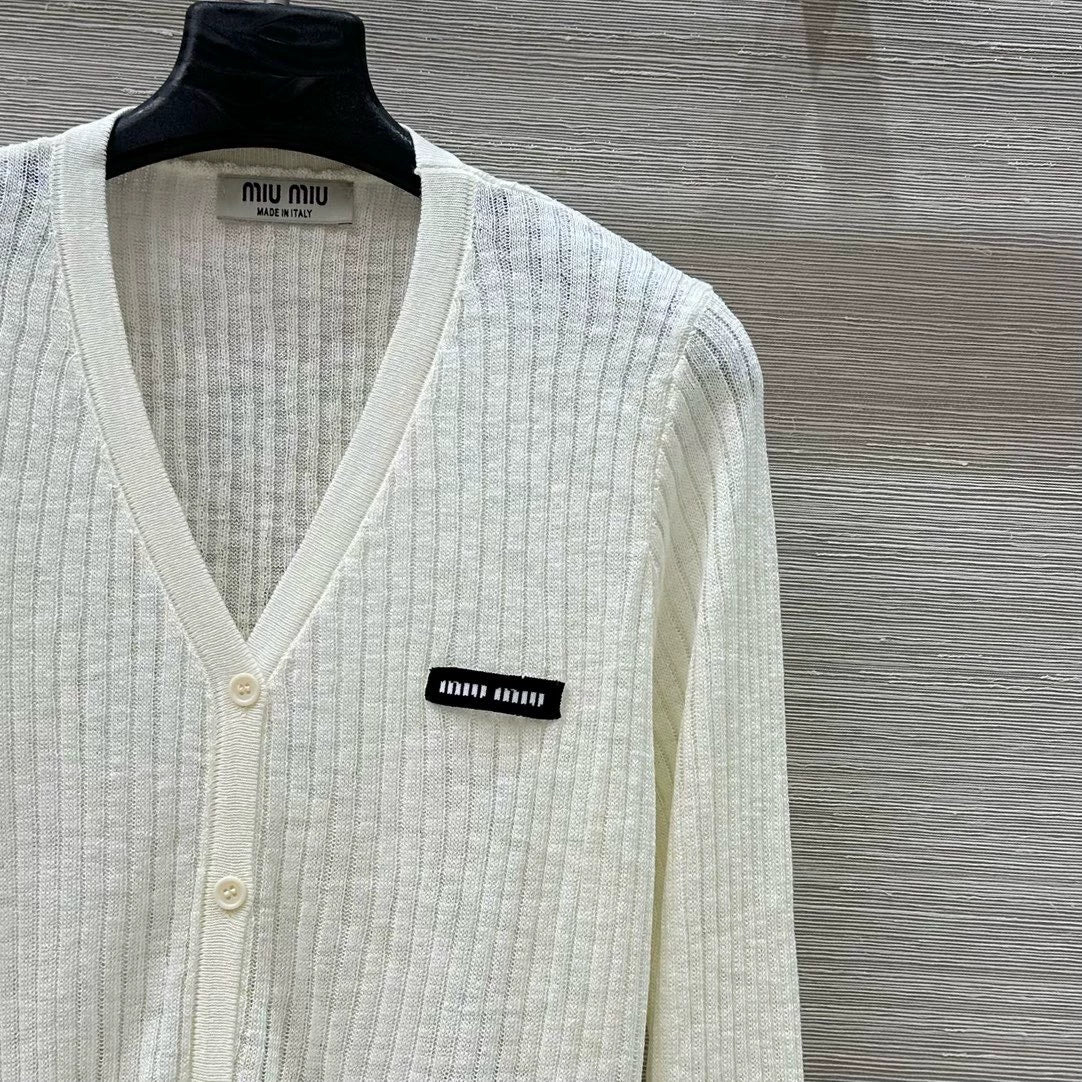 M 25 Lace trim Cardigan(white black pink)