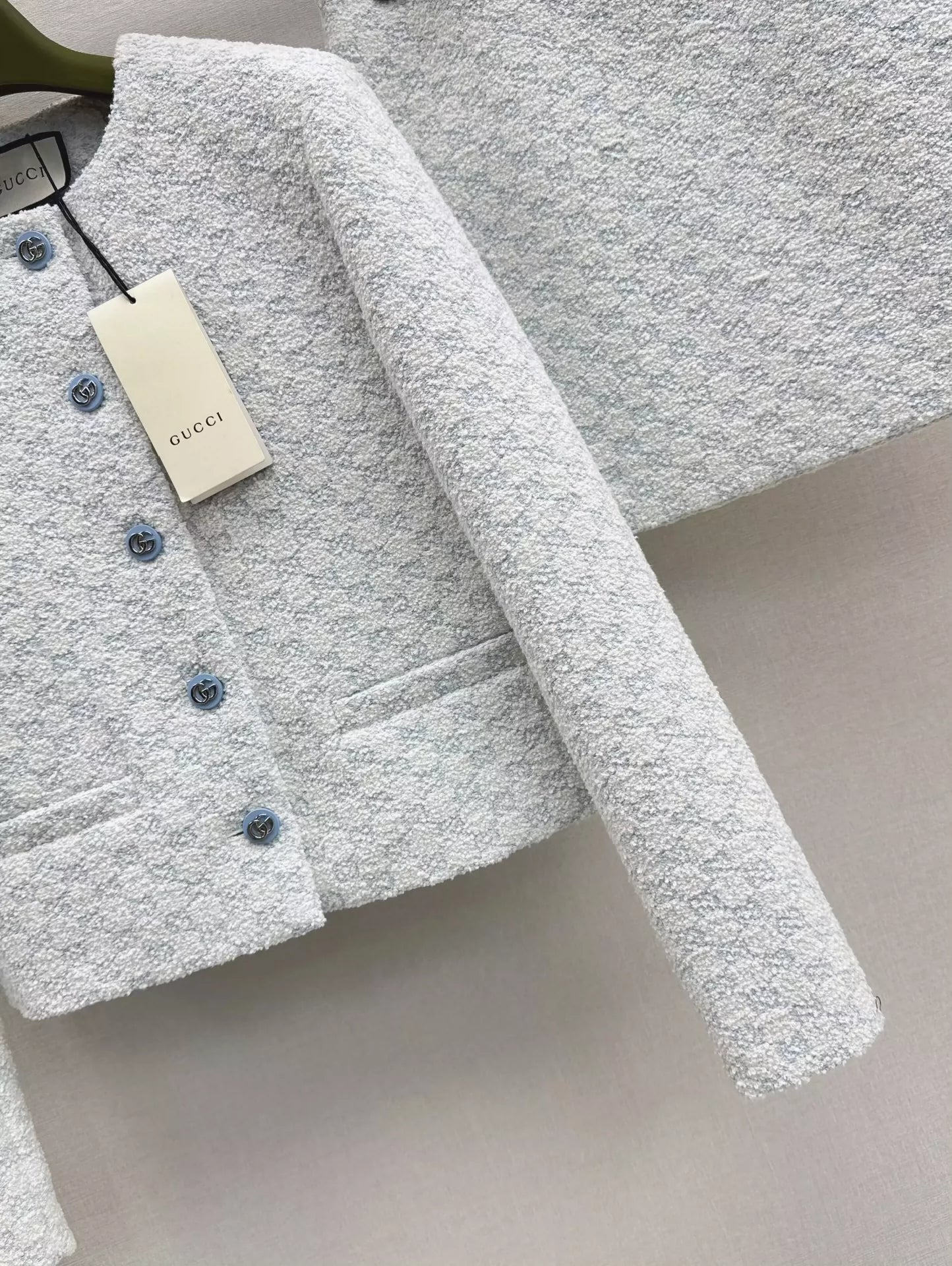 G 25 Autumn and Winter New Lady Temperament Suit Braided Round Neck Jacket + Skirt Suit