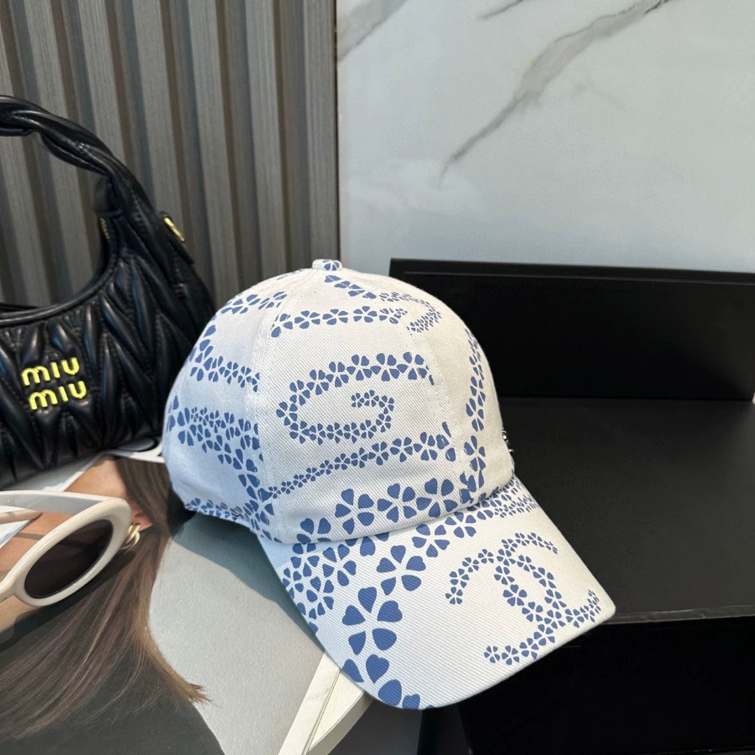 C 25 New Arrival Petal Print Cap