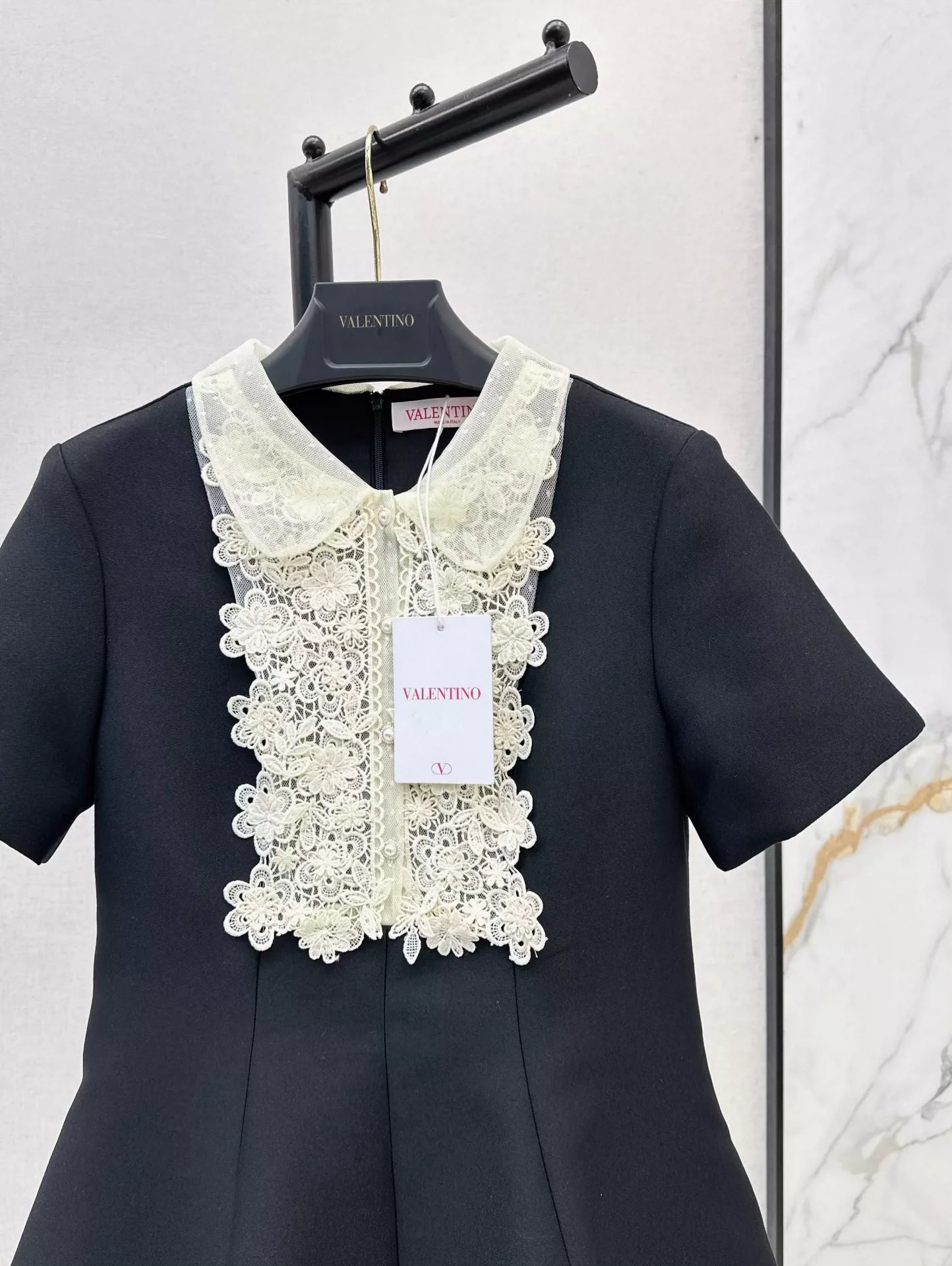 V 25 Spring/Summer Embroidered Lace Collar Doll Style Short Sleeve Dresses
