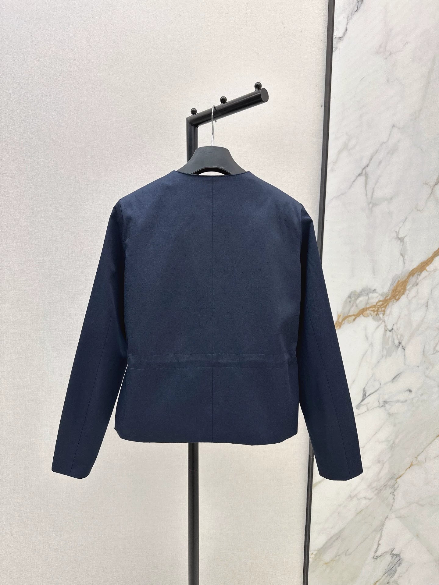 D 25fw New round neck waist windbreaker