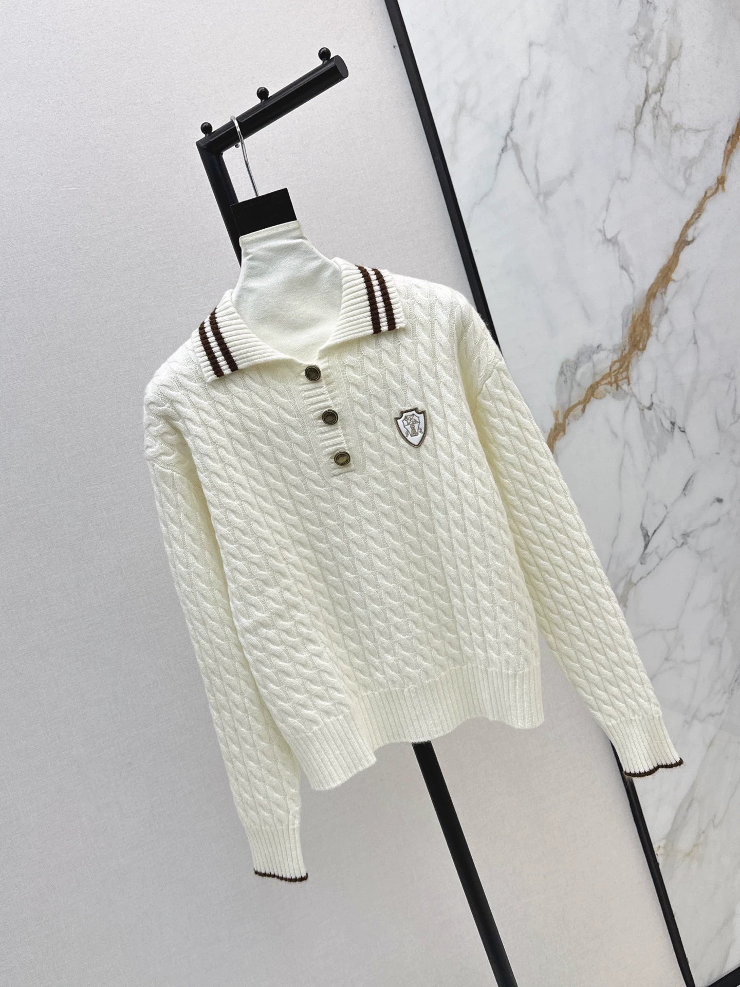 Bru 25 Logo-embellished cashmere sweater