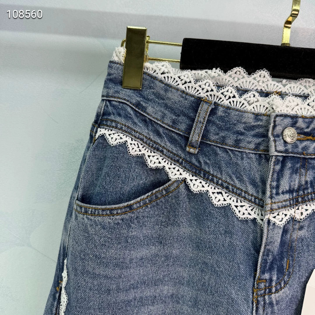 C 25 Lace panel jeans