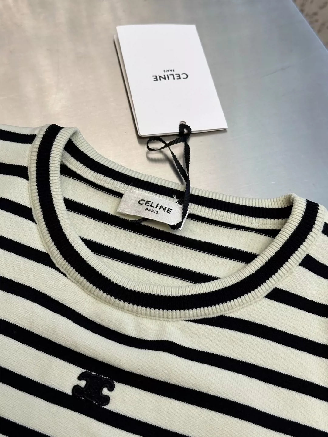 CE 25 Striped knit undershirt