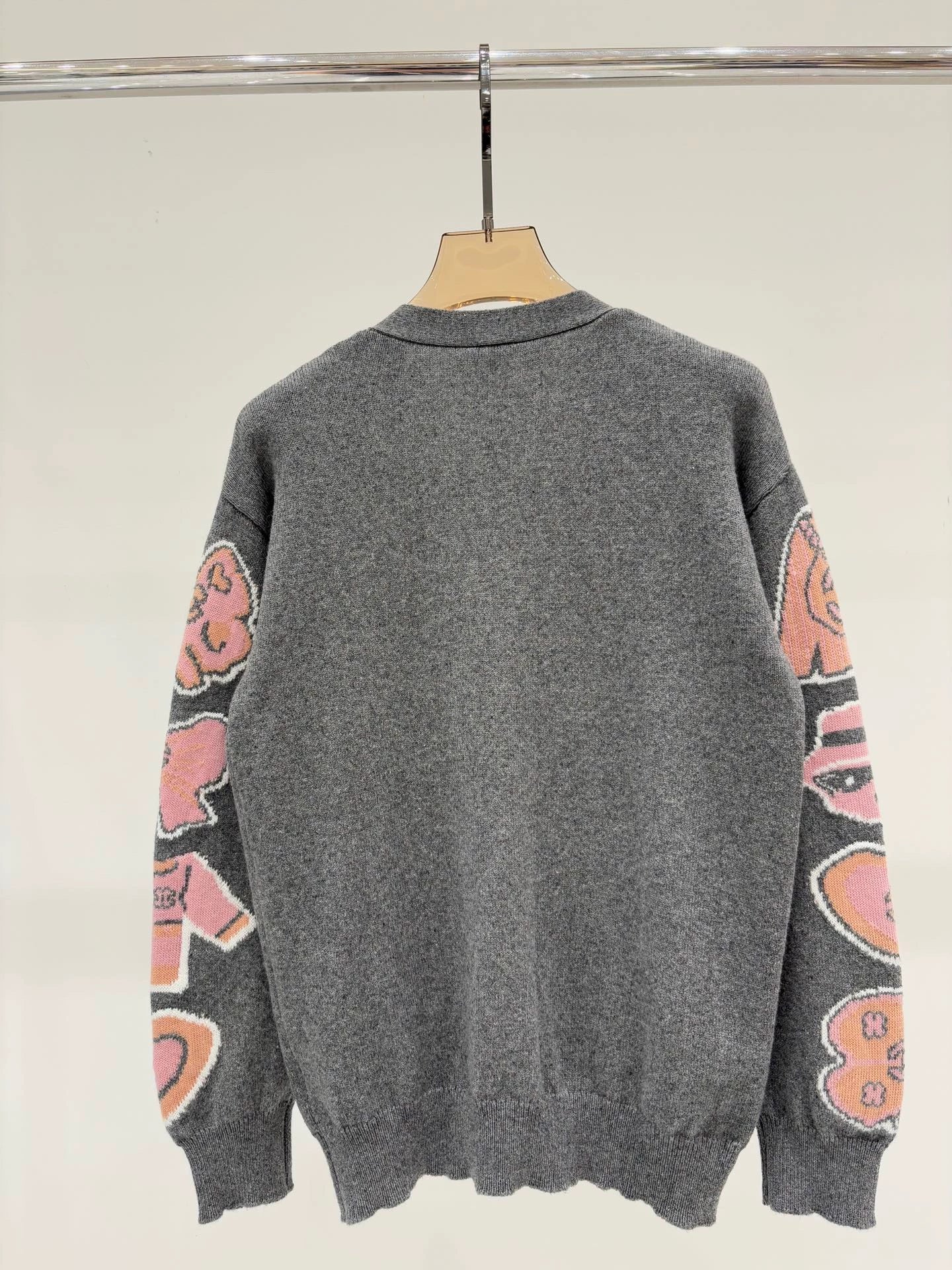 C 25 Spring/Summer New Style Girls Logo Casual Knit Cardigan