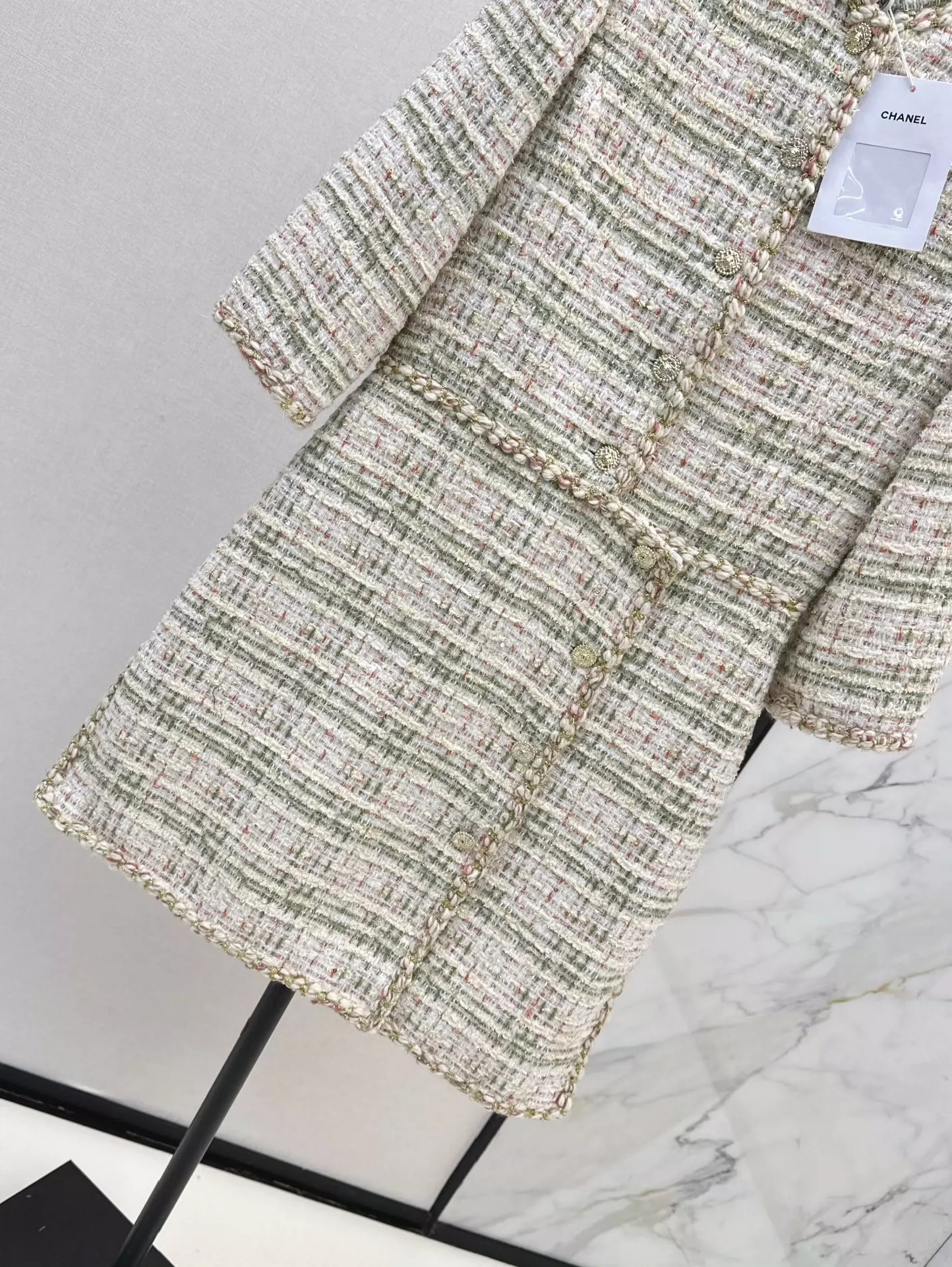 C 25 Woven Tweed Dress