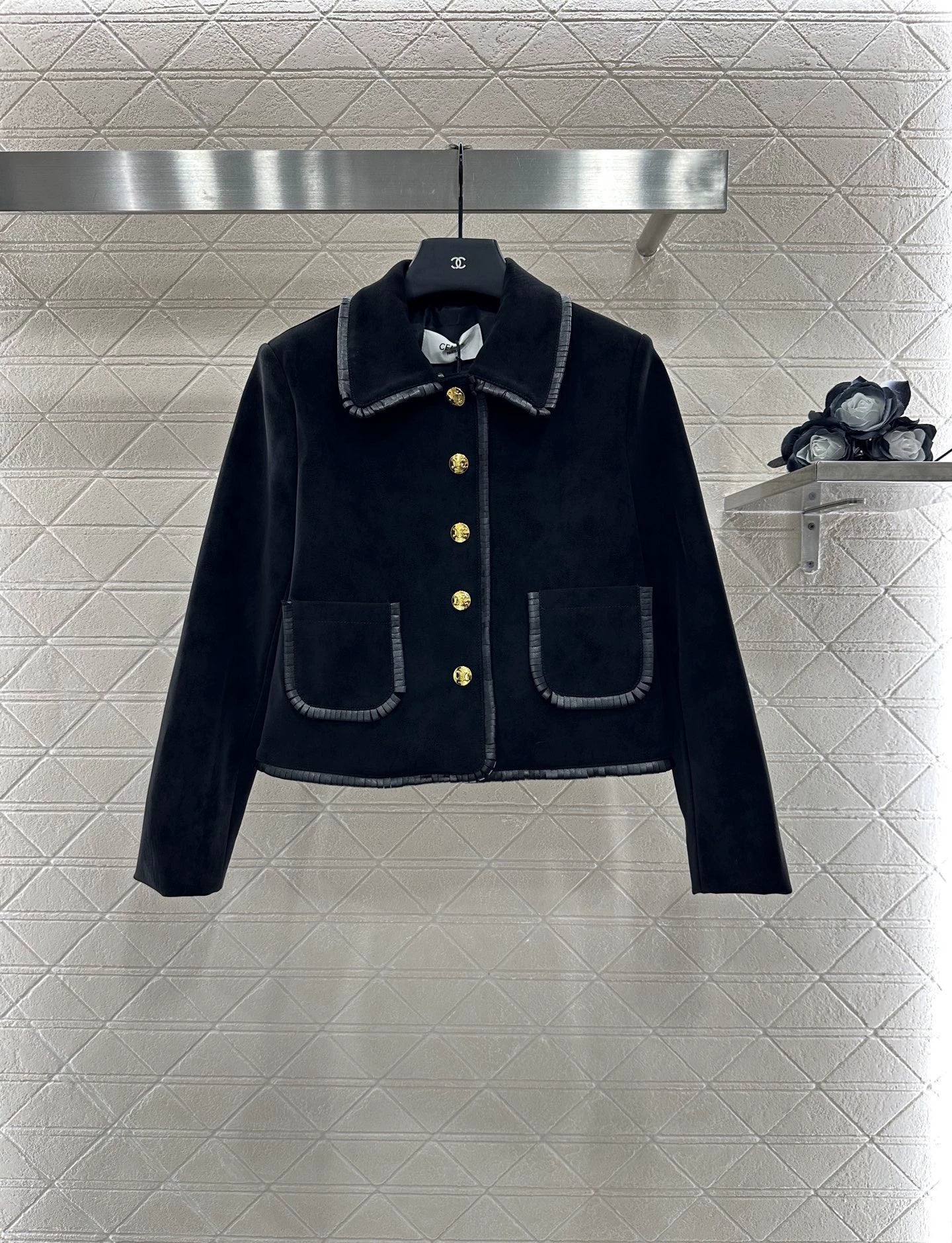 CE 25 Genuine Leather Jacket and Skirt Set