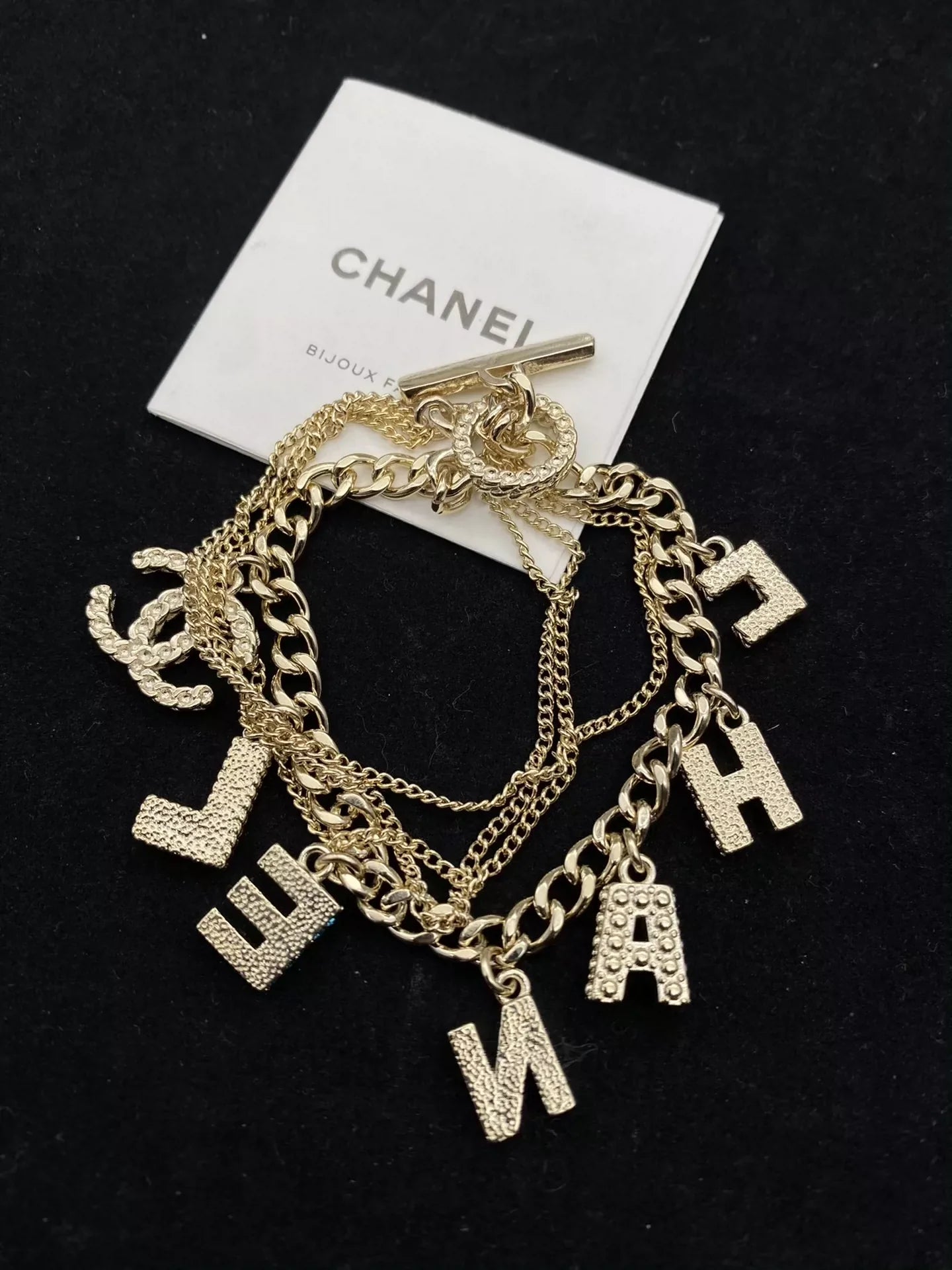 25 Summer New Letter Colored Multilayer Bracelet