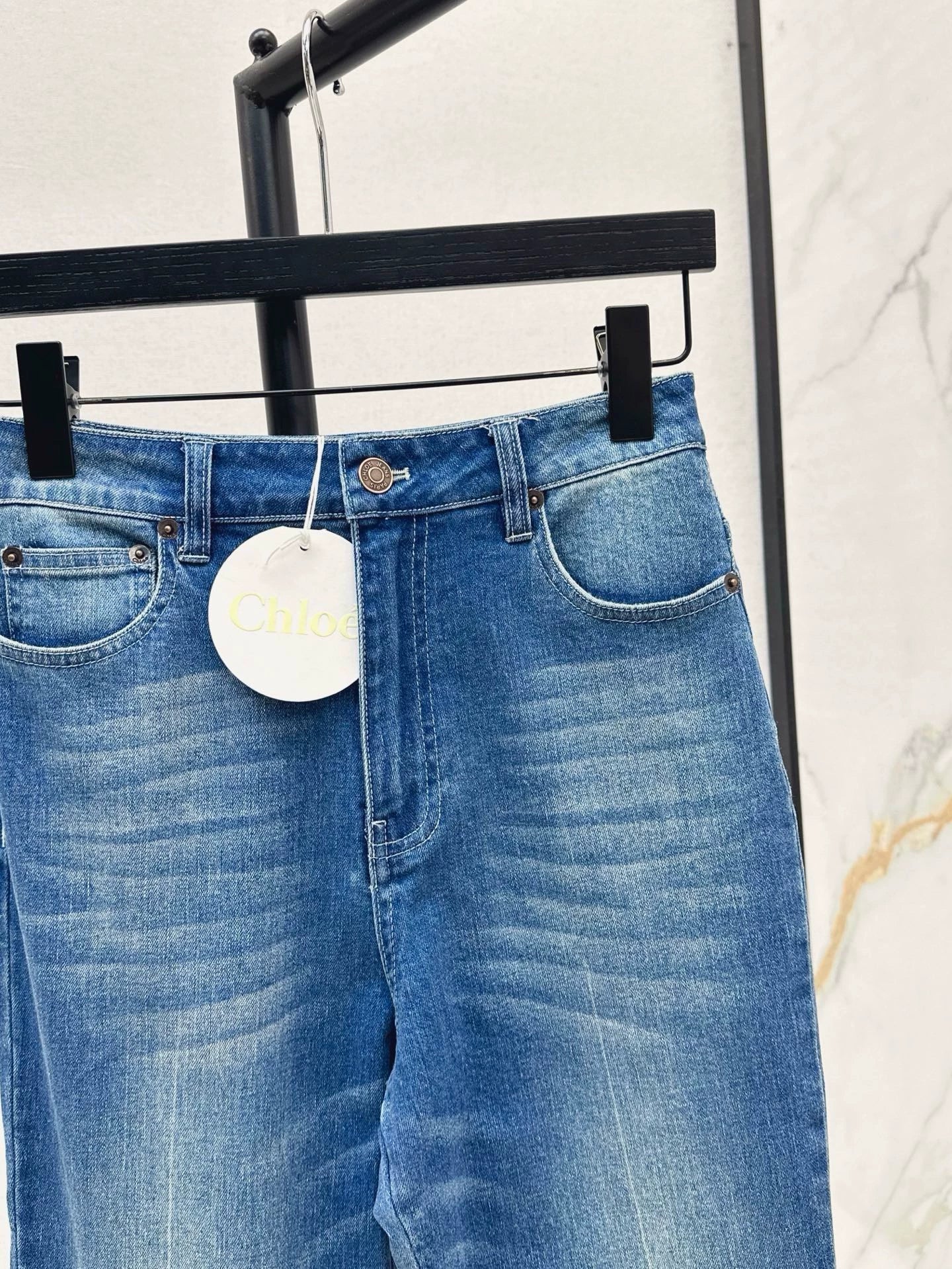 chl 25 spring and summer new Slim high waist denim pencil pants