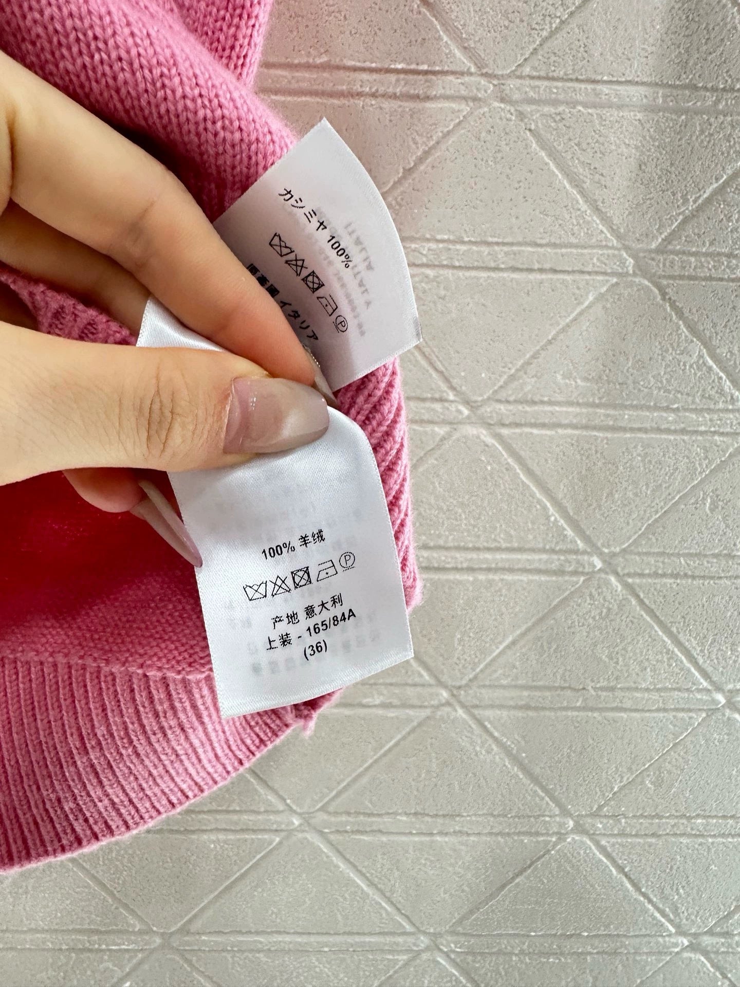 D 25 Star Knit Short Sleeve Top(Blue pink)