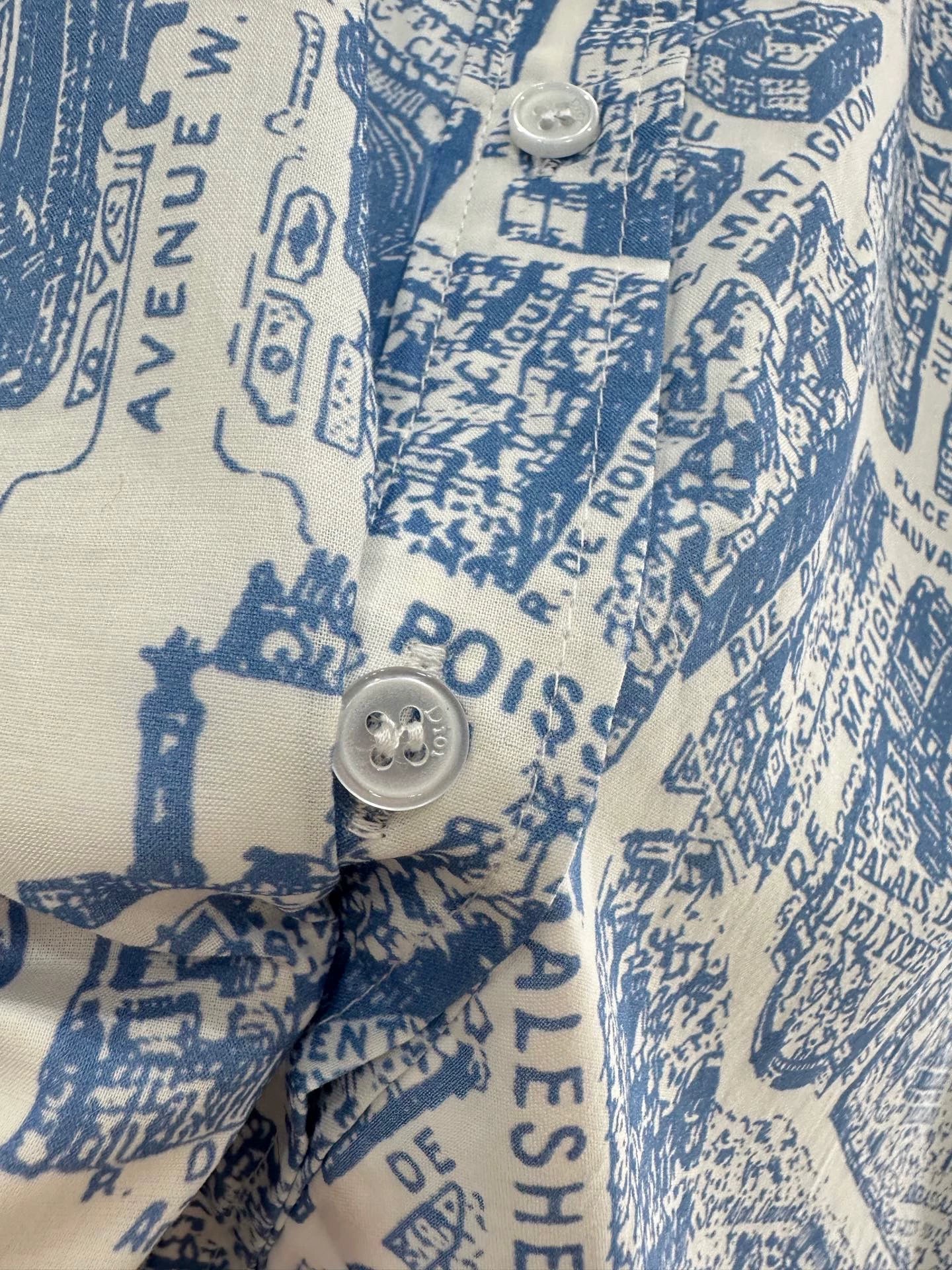 D 25 Paris Arc de Triomphe map print sleeveless dress