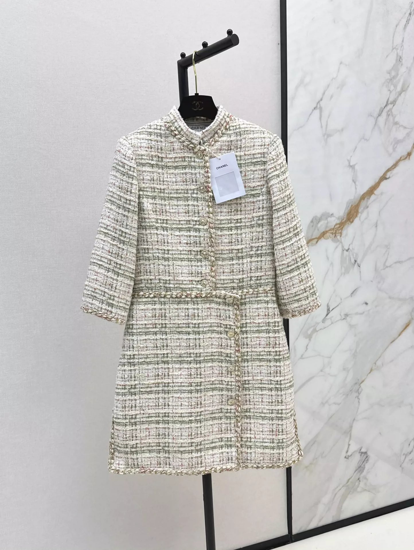 C 25 Woven Tweed Dress