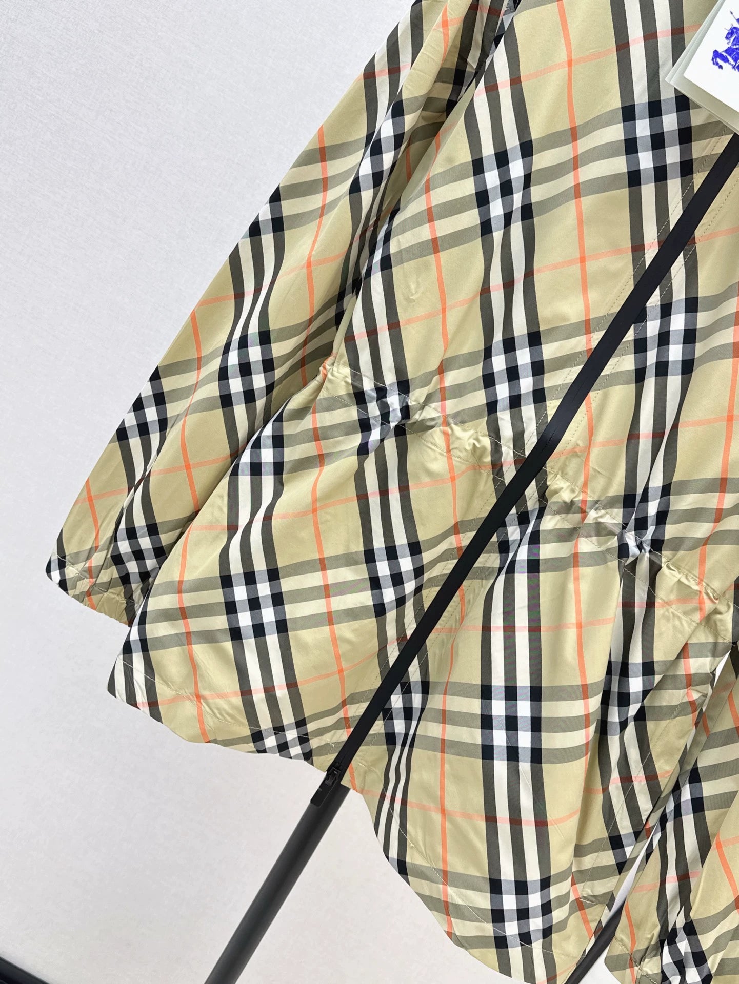 BU 25 Early Autumn New Fashion Plaid Trench Coat