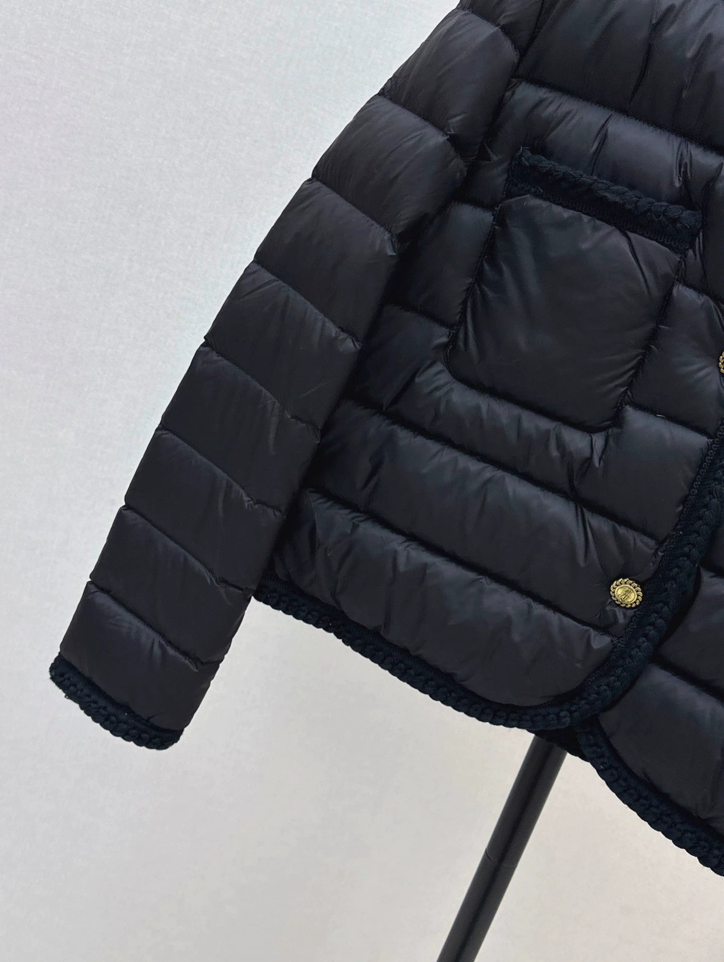 MON 25 Woven patchwork down jacket(BLAKC,NAVY,RED,BEIGI)