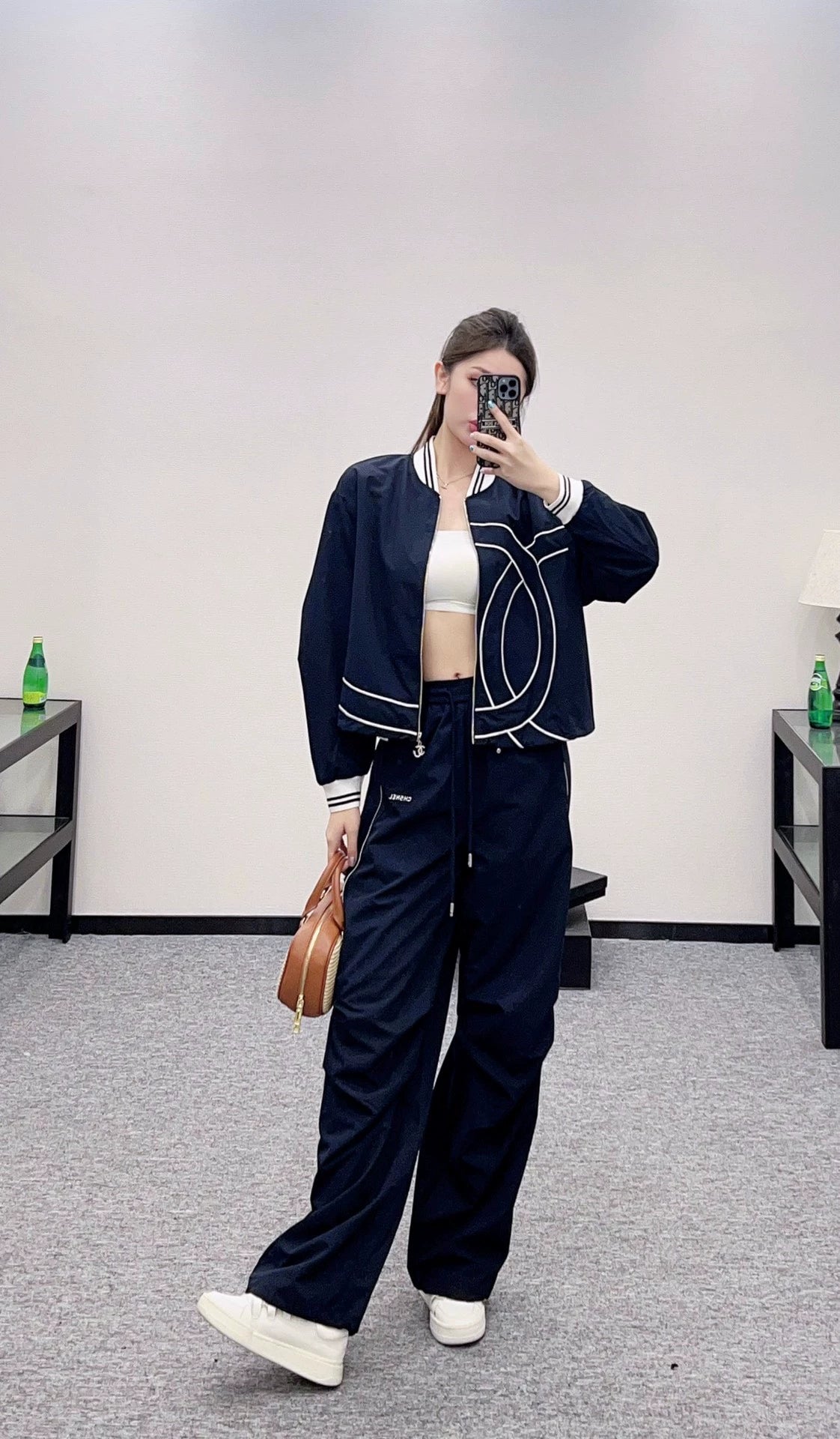 C 25 Casual Baseball Jacket and Pants Set